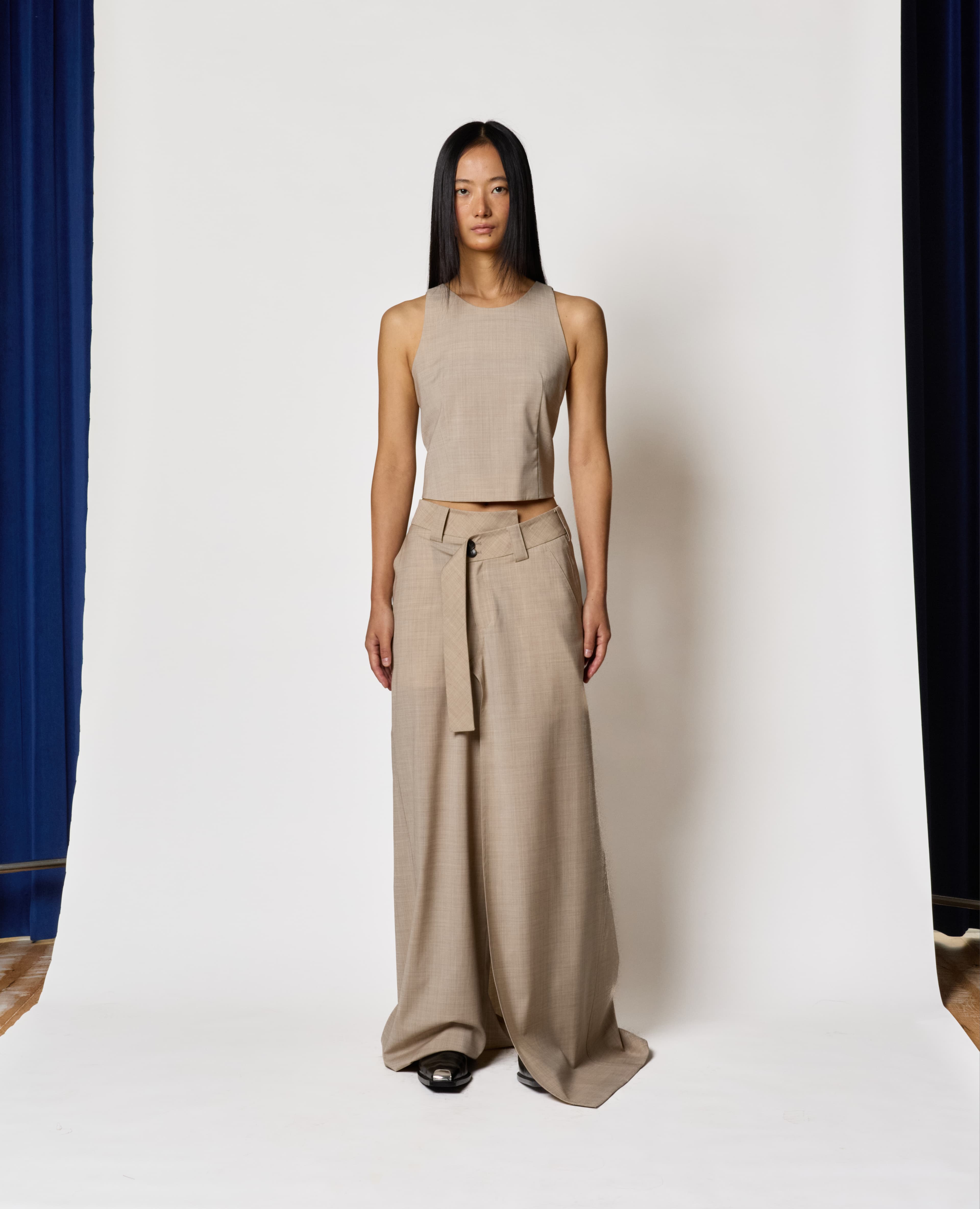 Wrap Skort - Beige