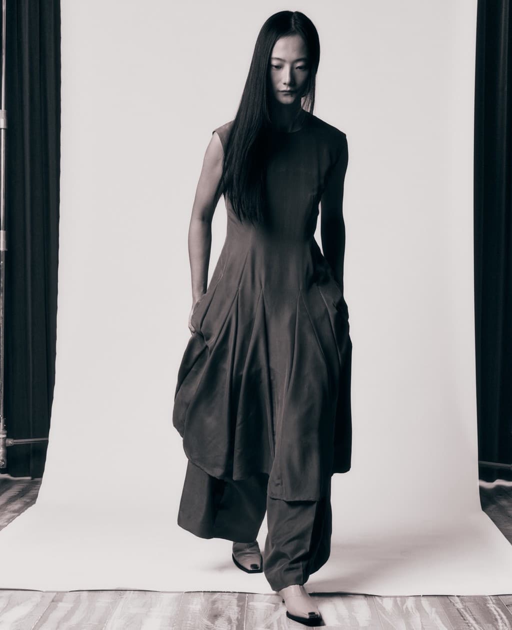 Eve Flare Dress - Khaki — vue 5
