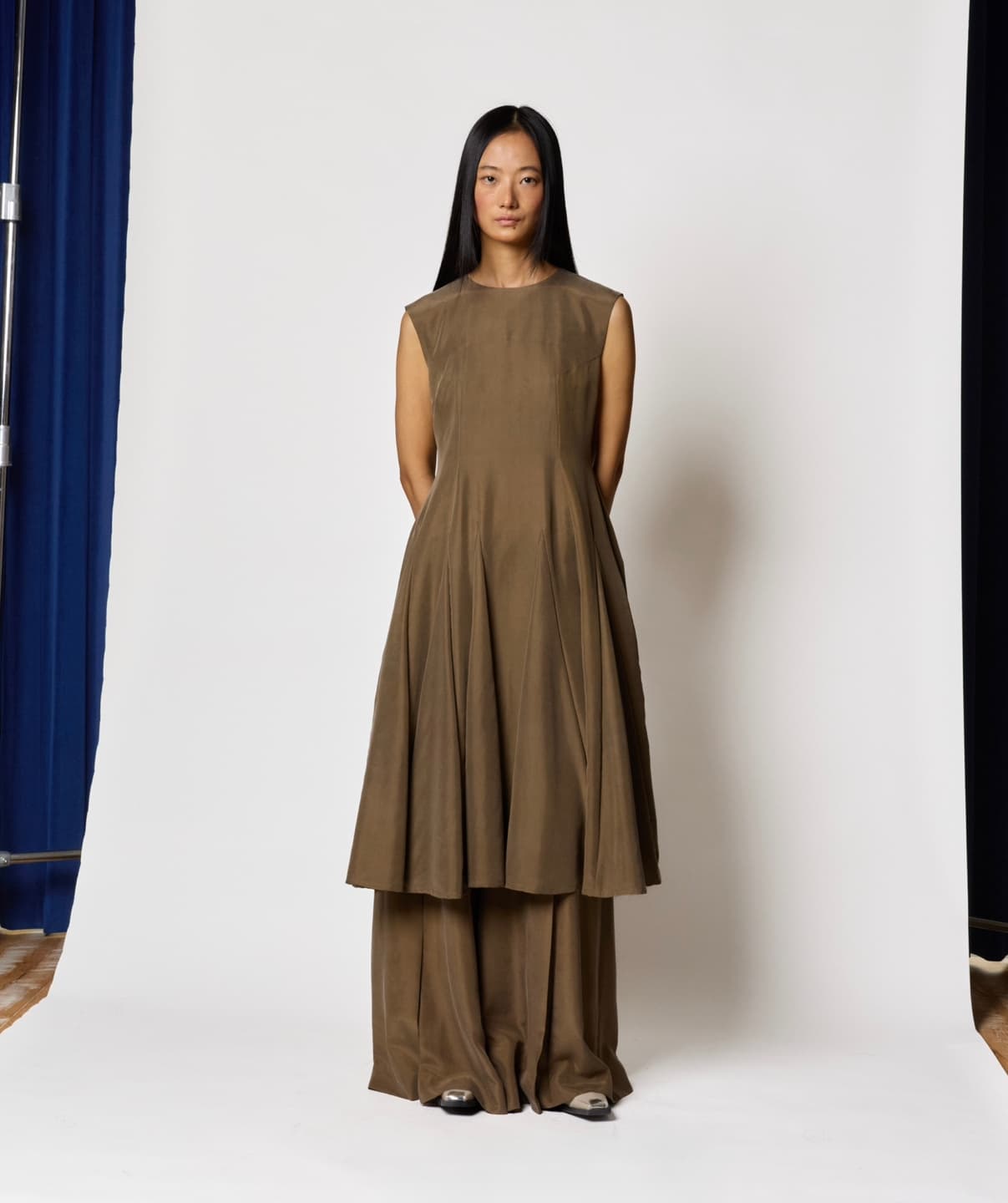 Eve Flare Dress - Khaki