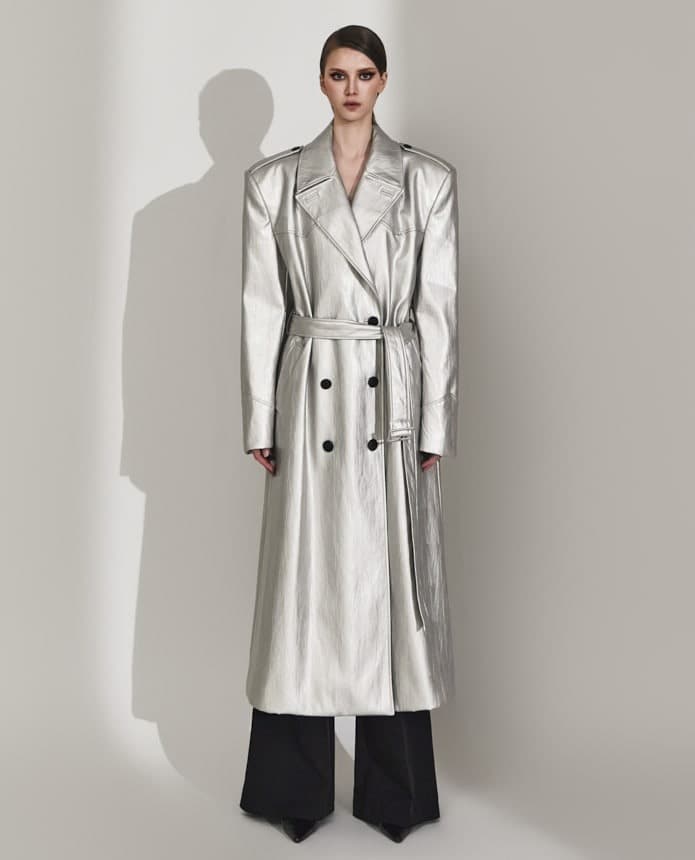 Polyurethane Belted Coat — vue 1