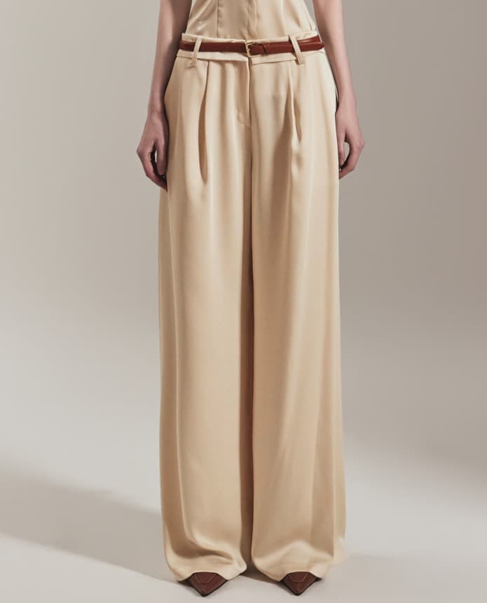 Polyester Trousers (Yellow)