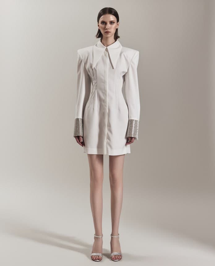 Polyester Dress — KSH42O2D002 — vue 1