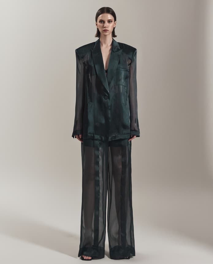 Polyester Tailored Jacket — KSH42O2JK005
