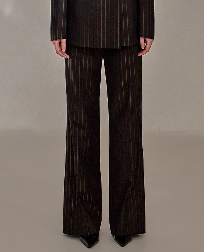 Polyester Trousers (Brown)