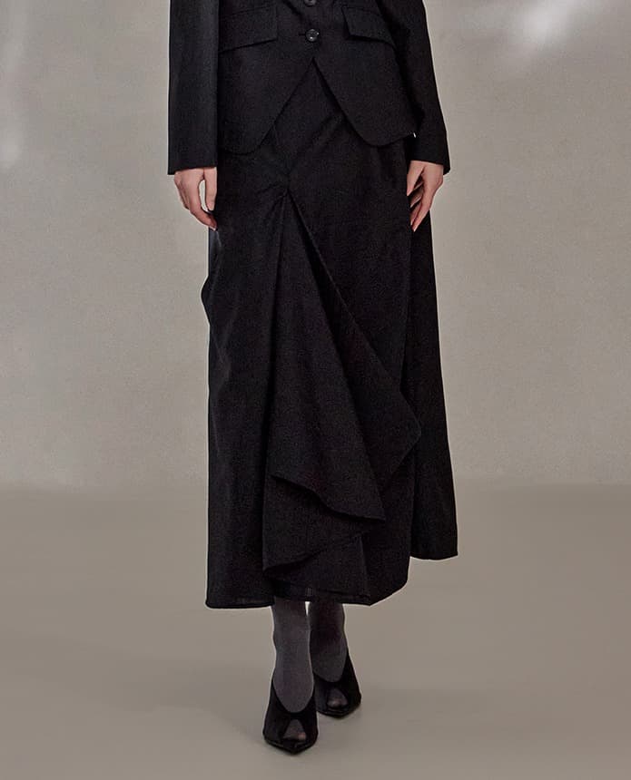 Wool-Polyester Skirt