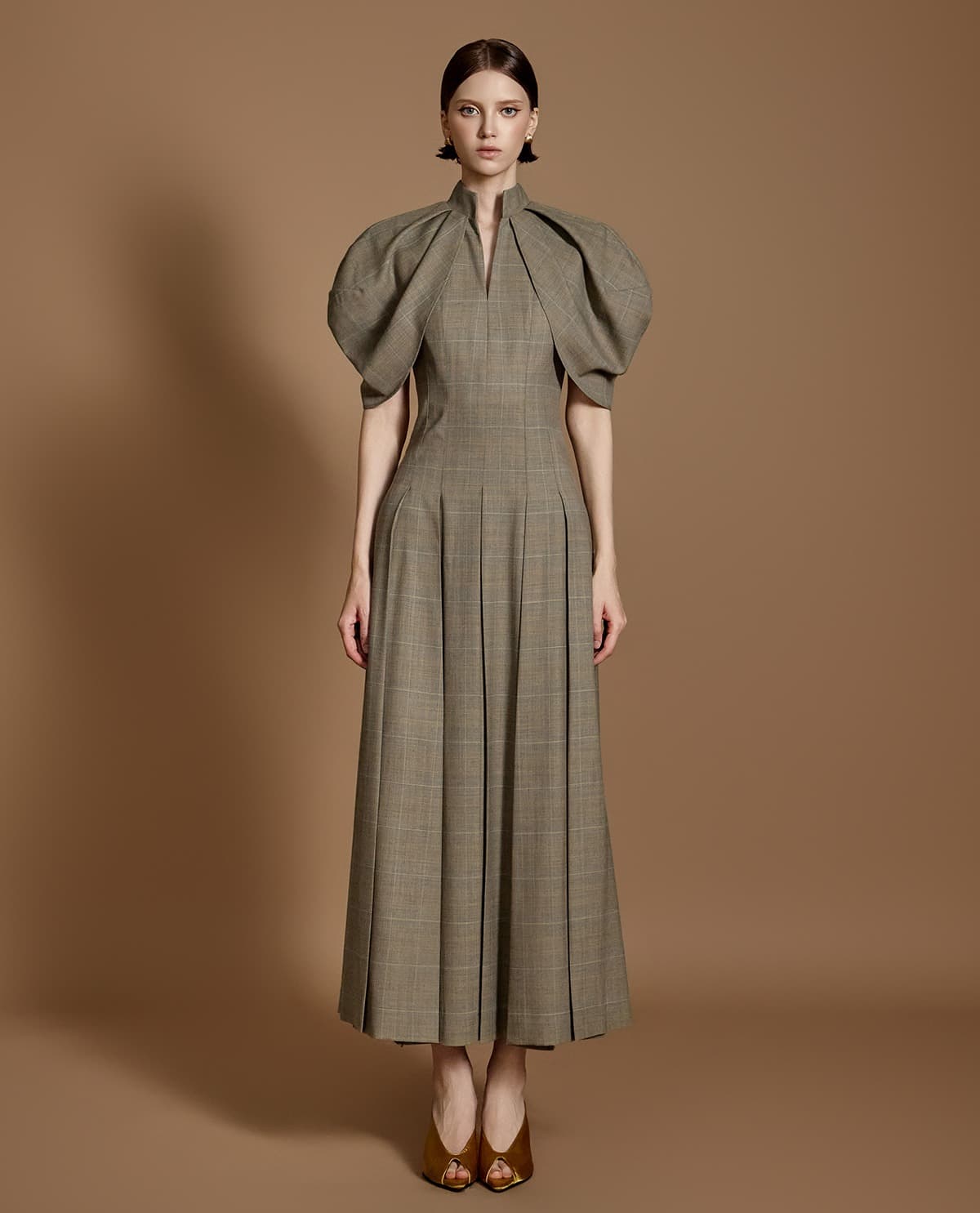 Wool Dress (Beige)