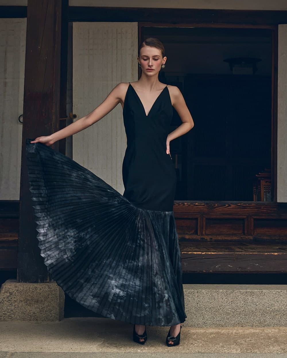 Robe en laine (noir) — vue 2