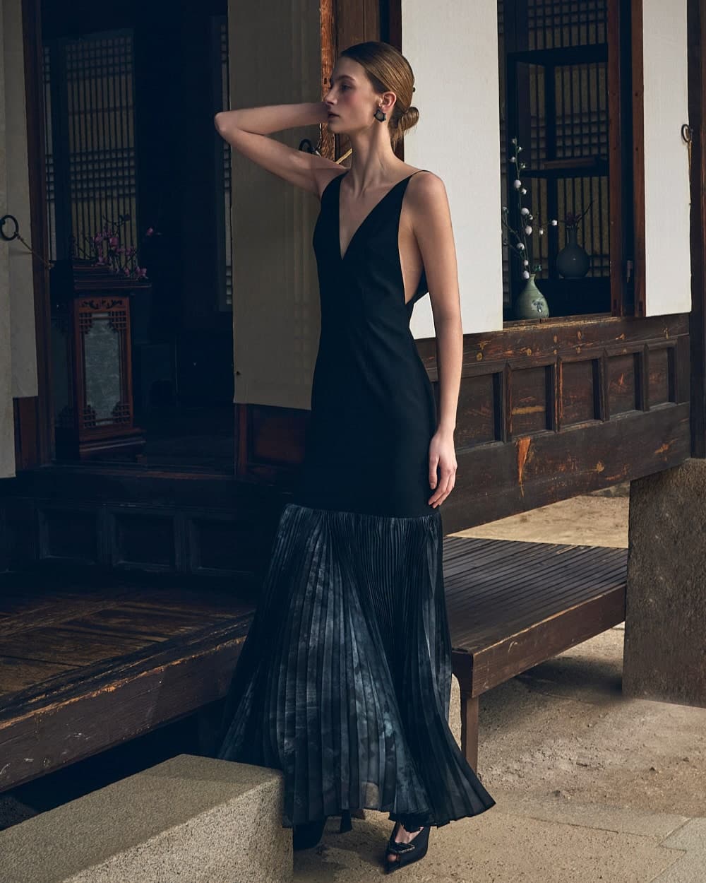 Robe en laine (noir) — vue 9