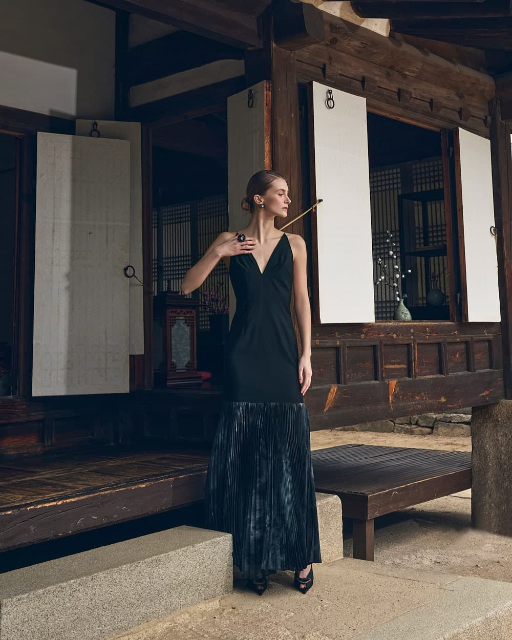 Robe en laine (noir) — vue 10