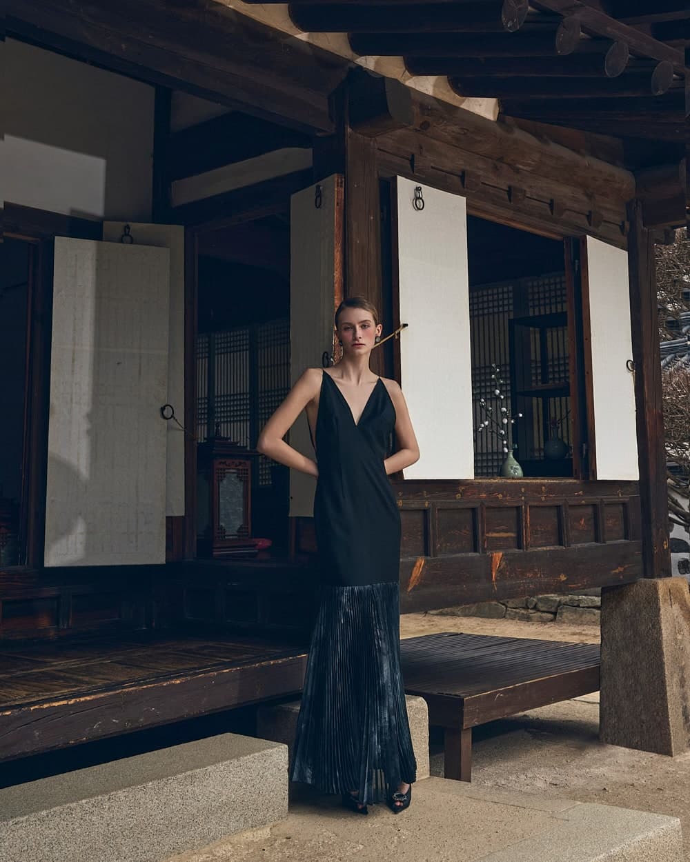 Robe en laine (noir) — vue 1