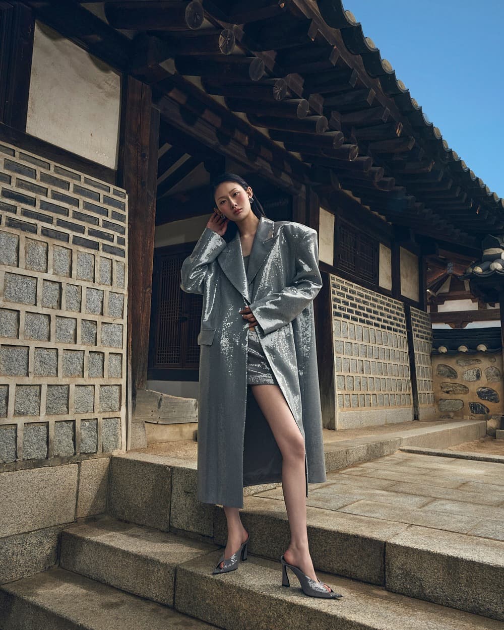 Polyester Coat — KSH52O2JK023