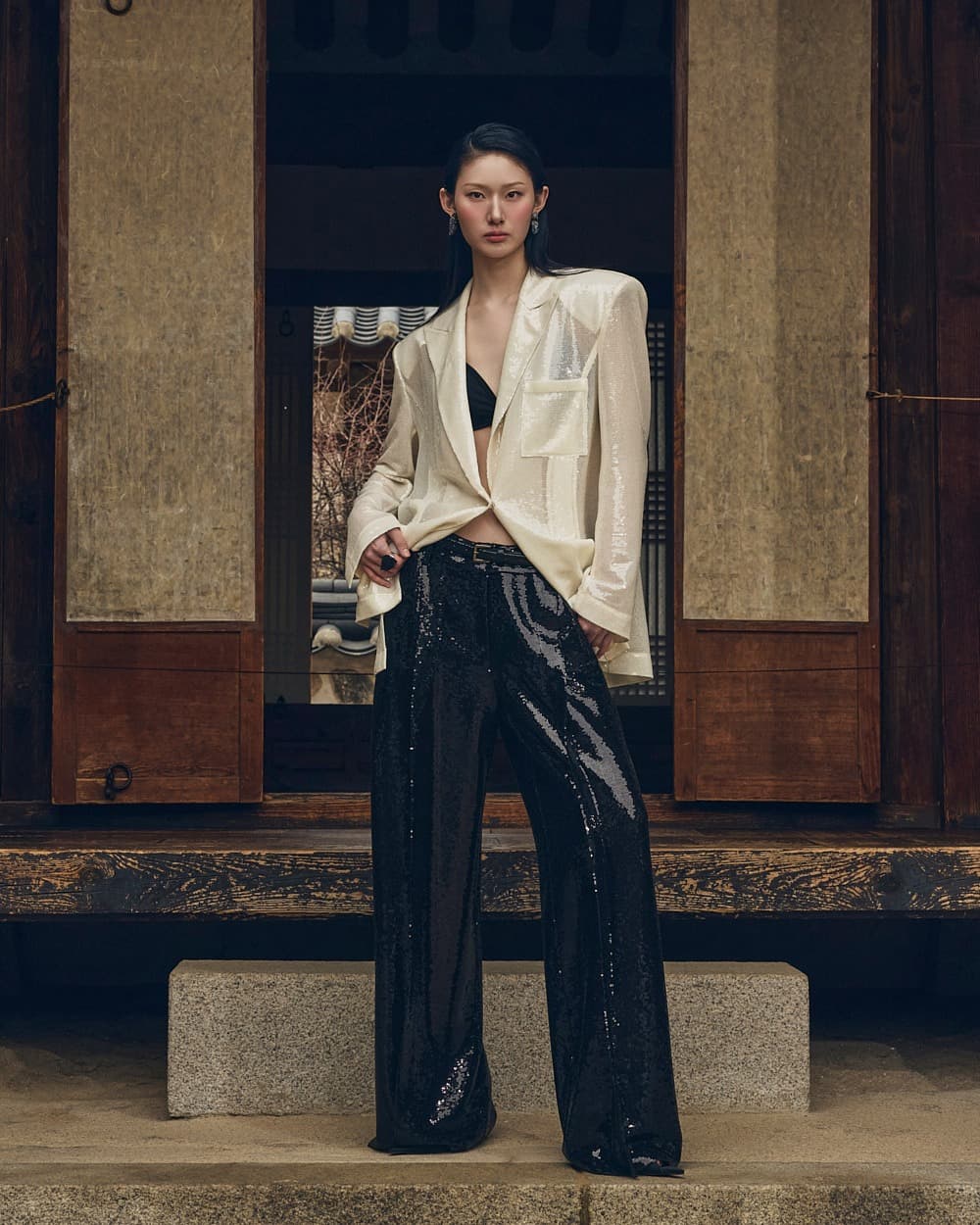 Polyester Trousers (Black)