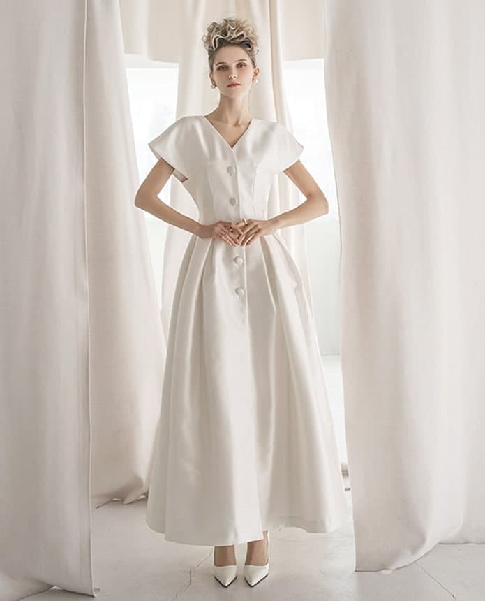 Polyester Dress — KSH12O2D027 — vue 1