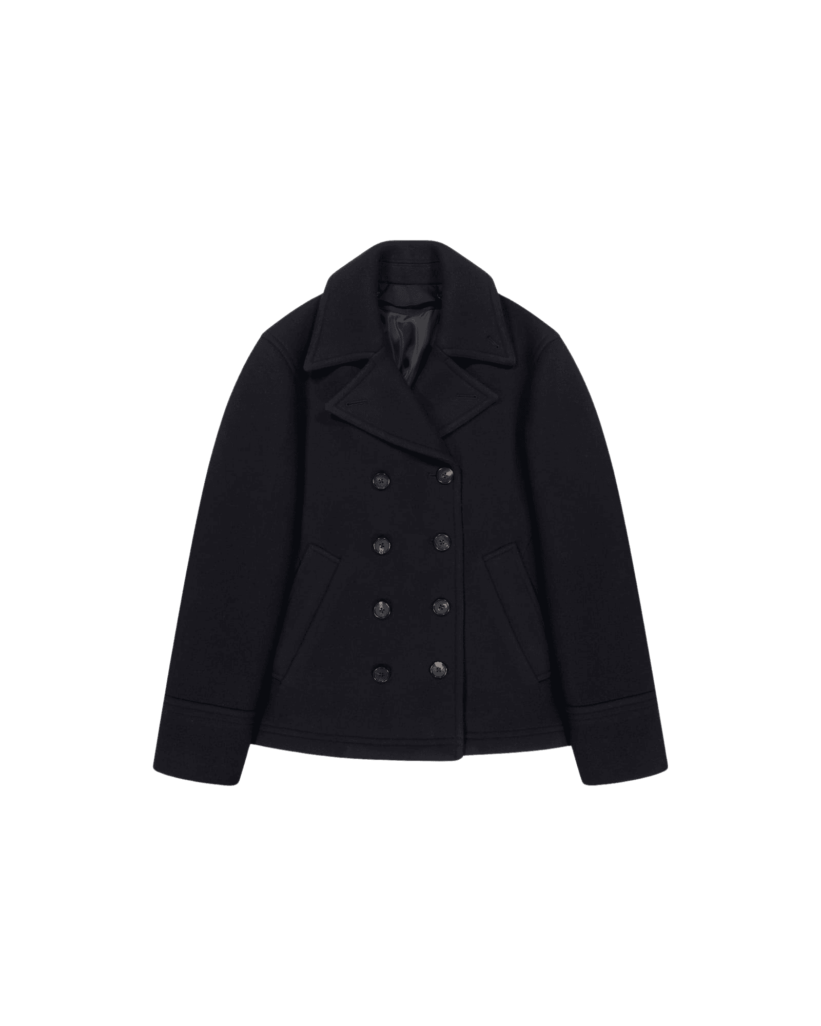 Classic Pea Coat (Dark Navy) — vue 12