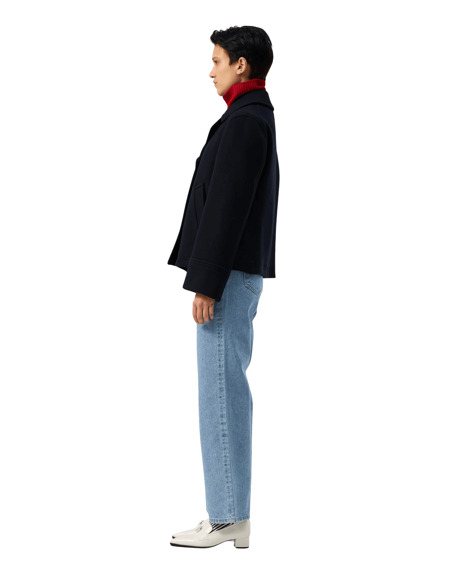 Classic Pea Coat (Dark Navy) — vue 4
