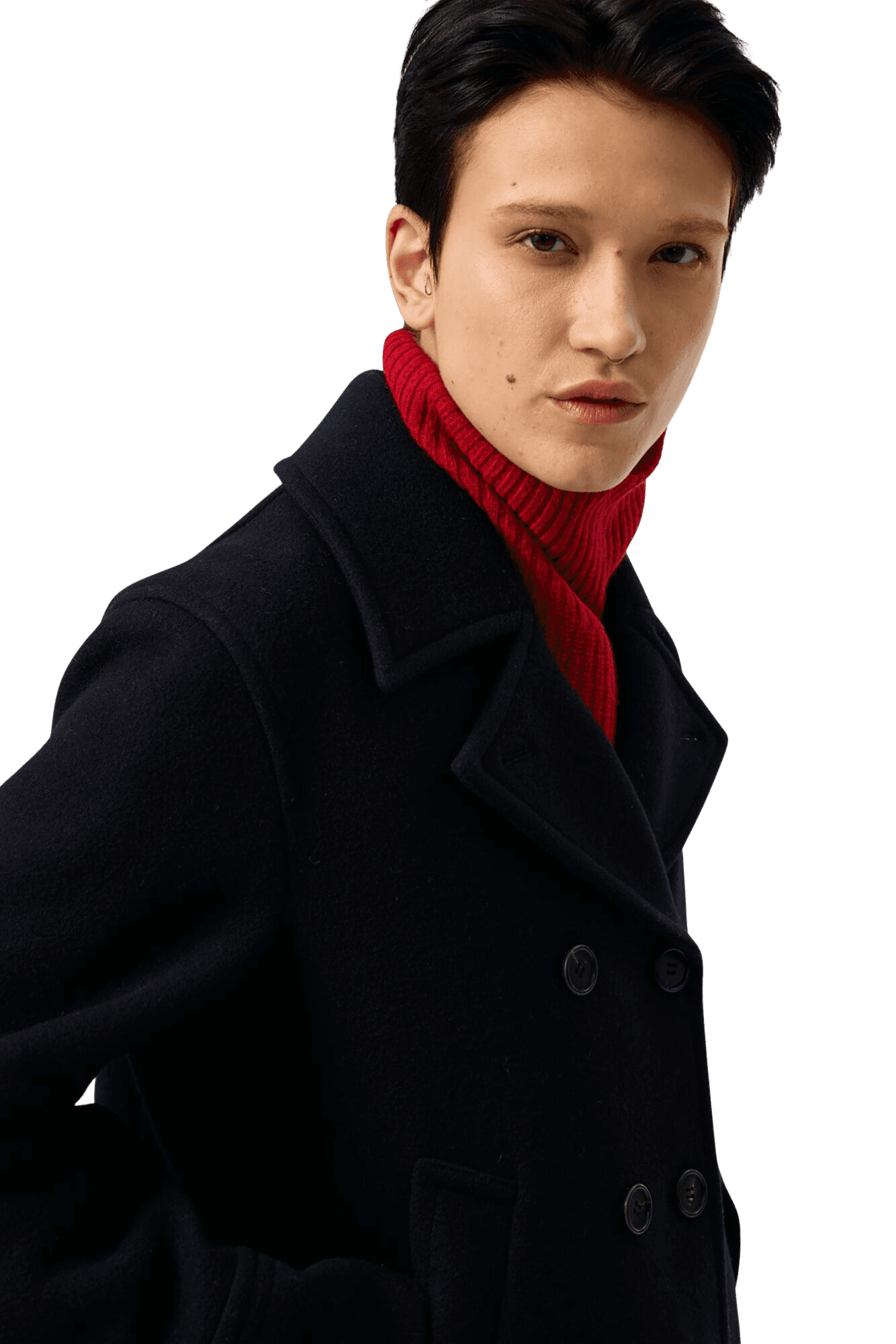 Classic Pea Coat (Dark Navy) — vue 8