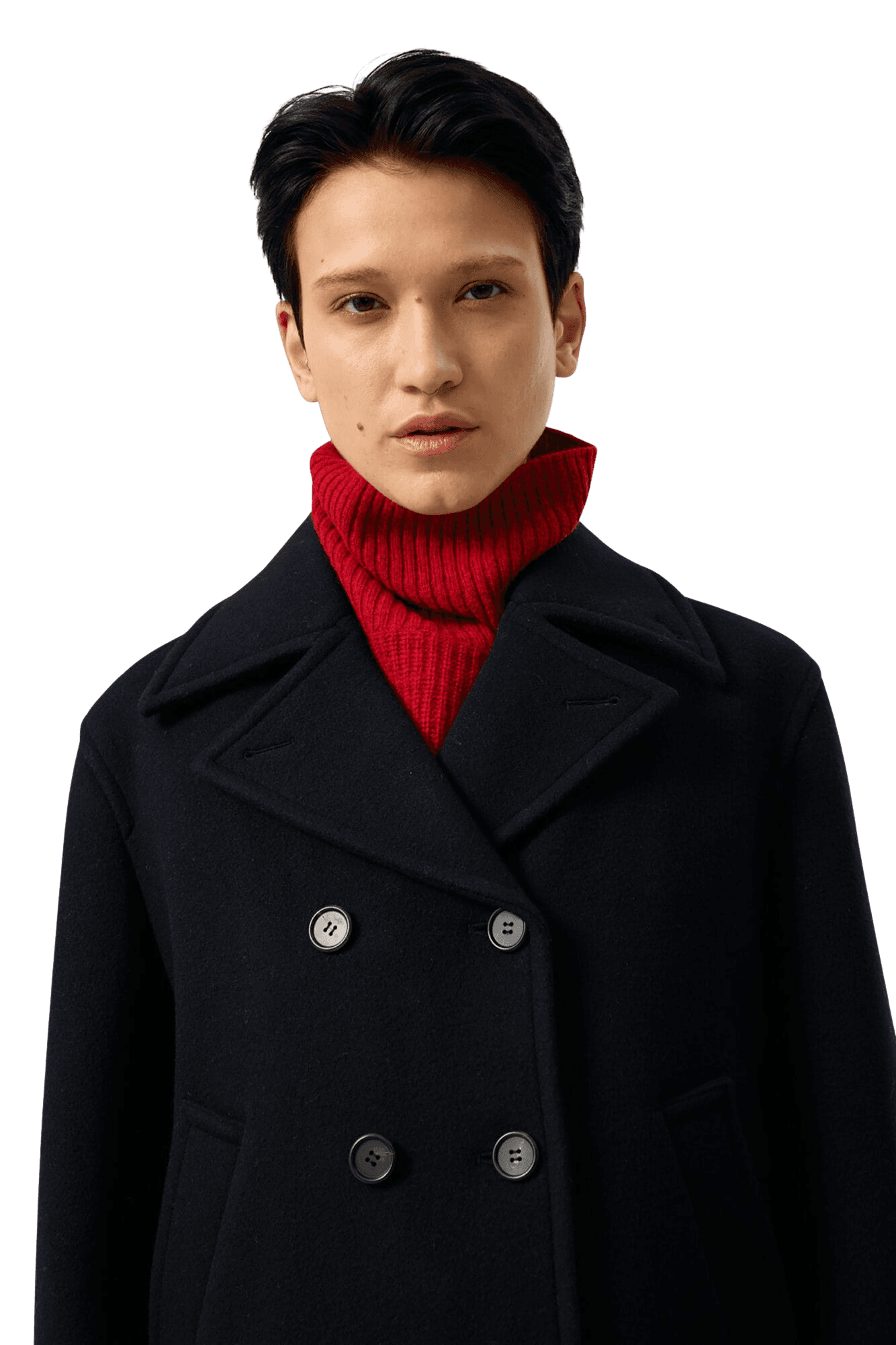 Classic Pea Coat (Dark Navy) — vue 9