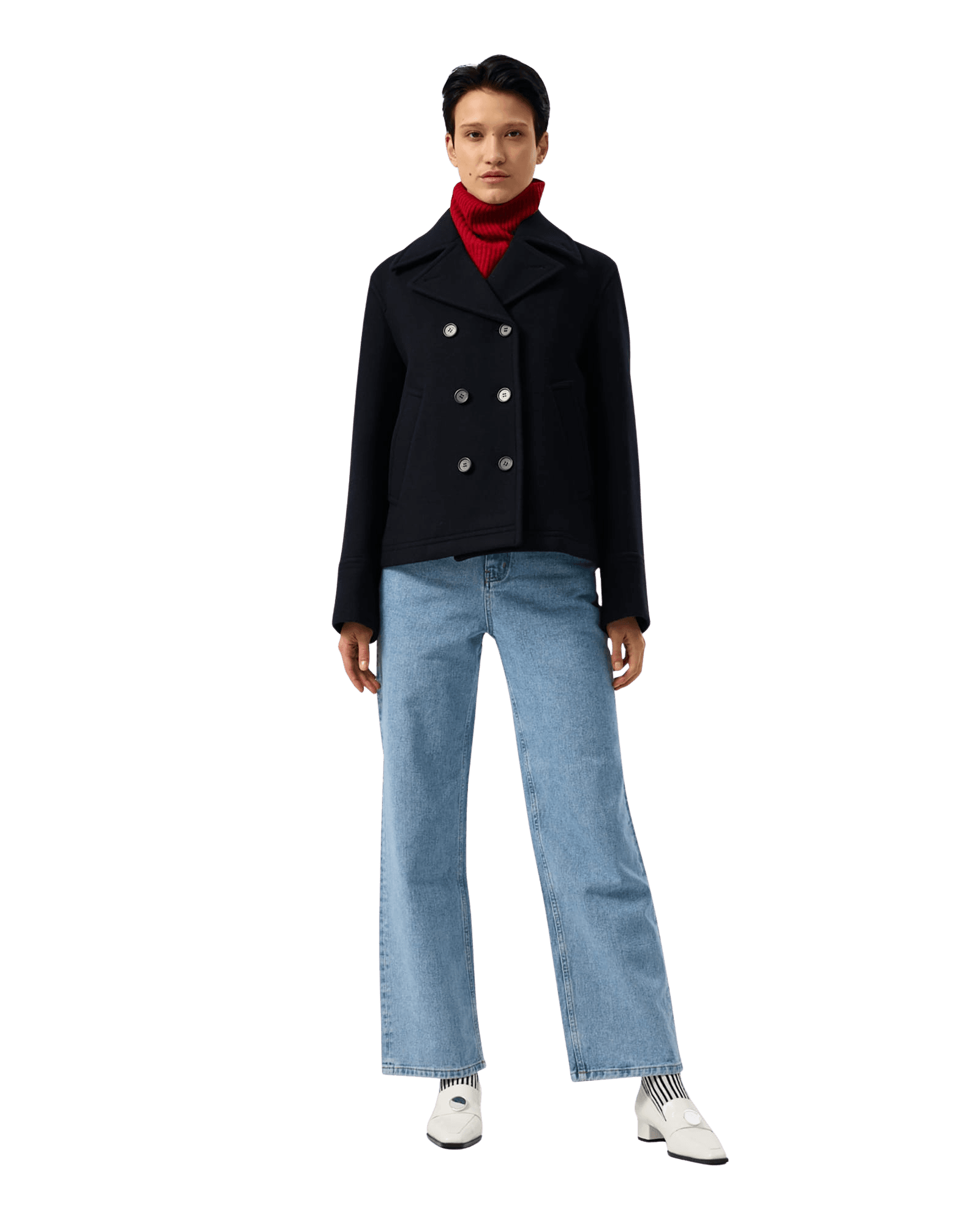Classic Pea Coat (Dark Navy) — vue 1