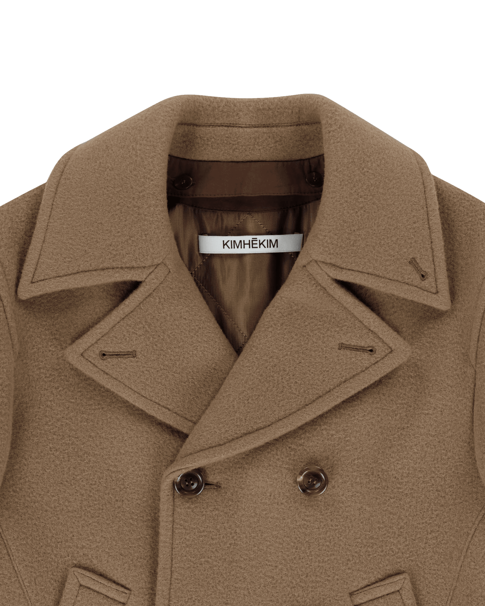 Classic Pea Coat (Beige) — vue 17