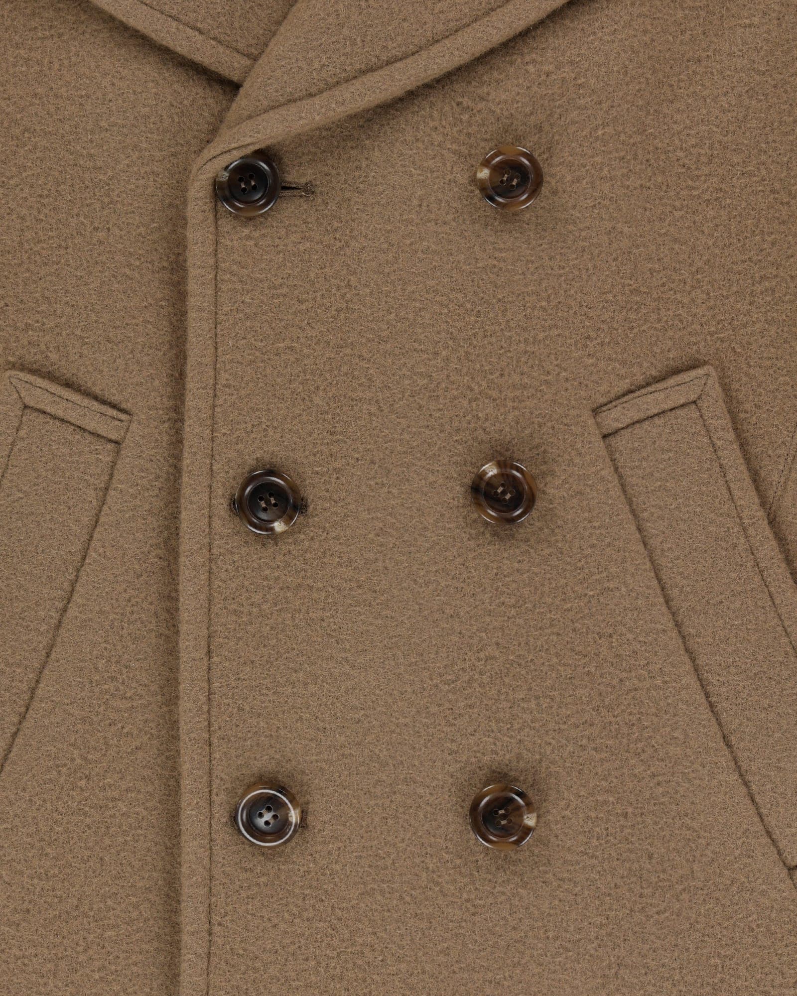 Classic Pea Coat (Beige) — vue 18