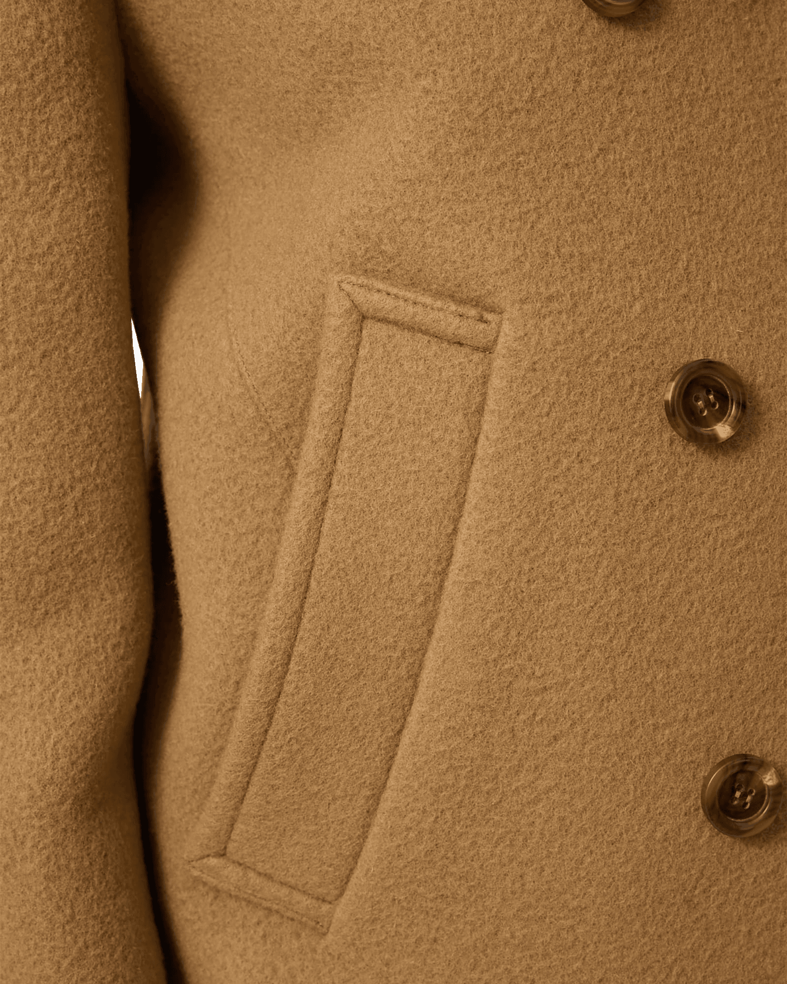 Classic Pea Coat (Beige) — vue 9