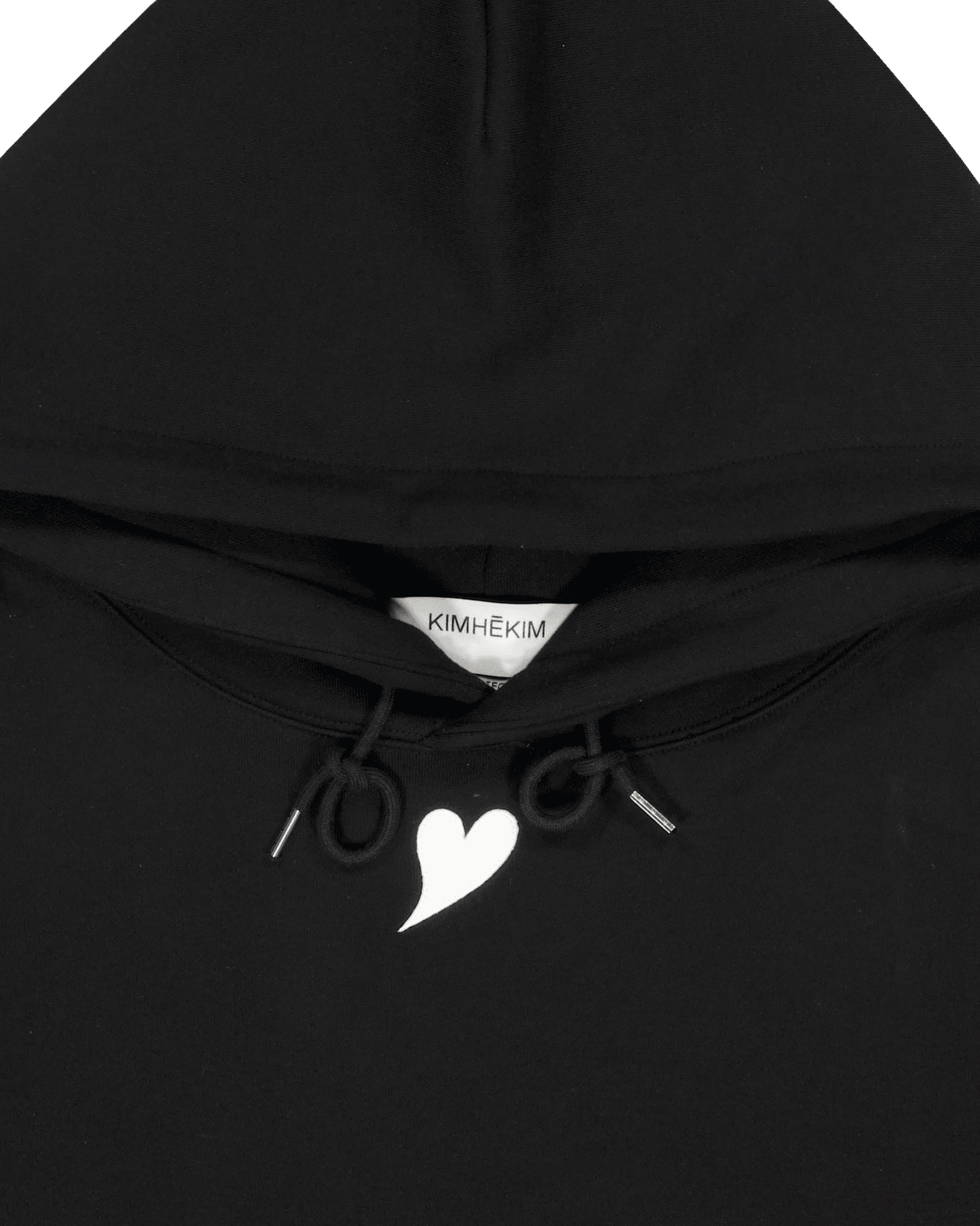 Heart Patch Oversized Hoodie (Black) — vue 19