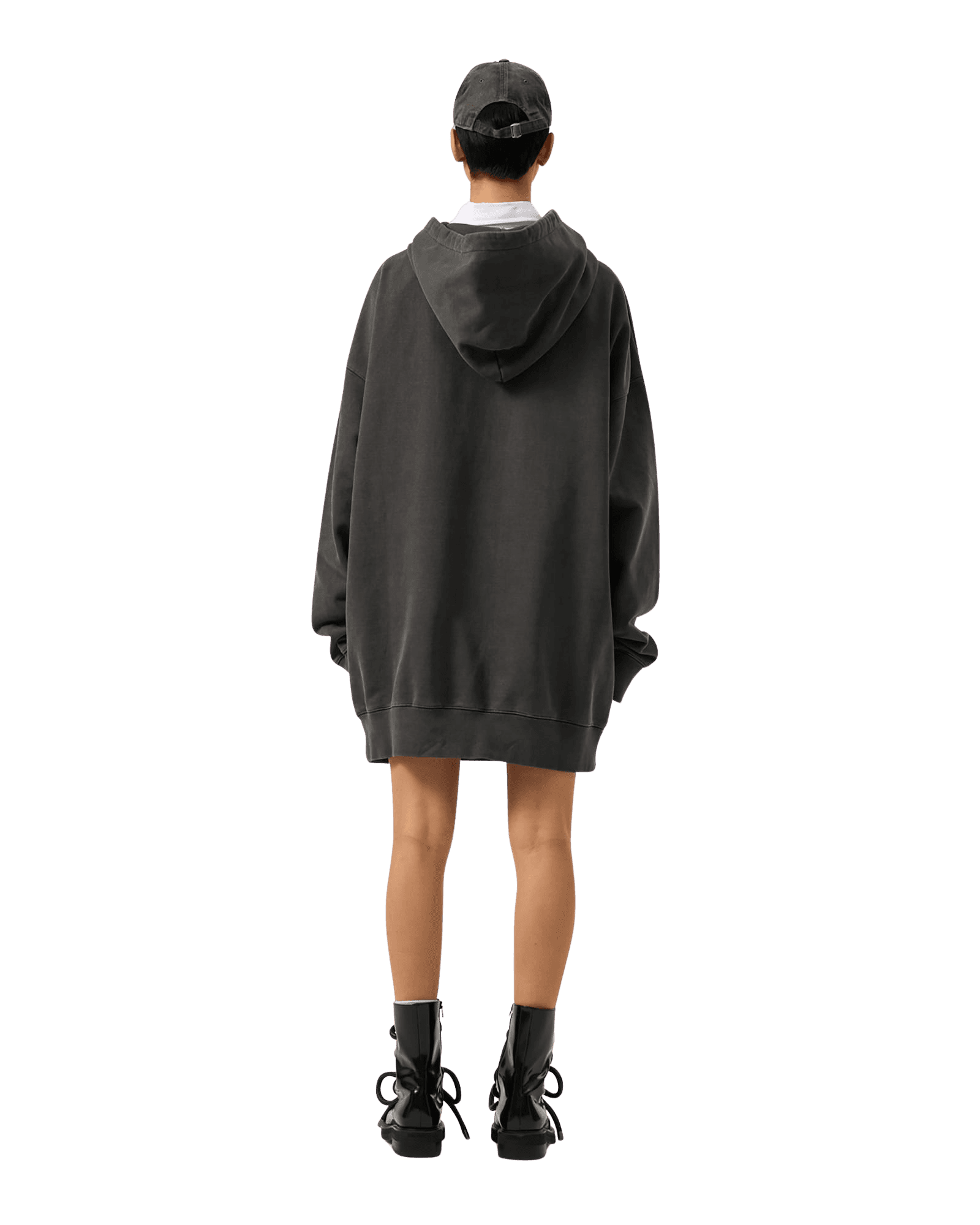 Upcycled Eyelet Hoodie (Grey) — vue 11