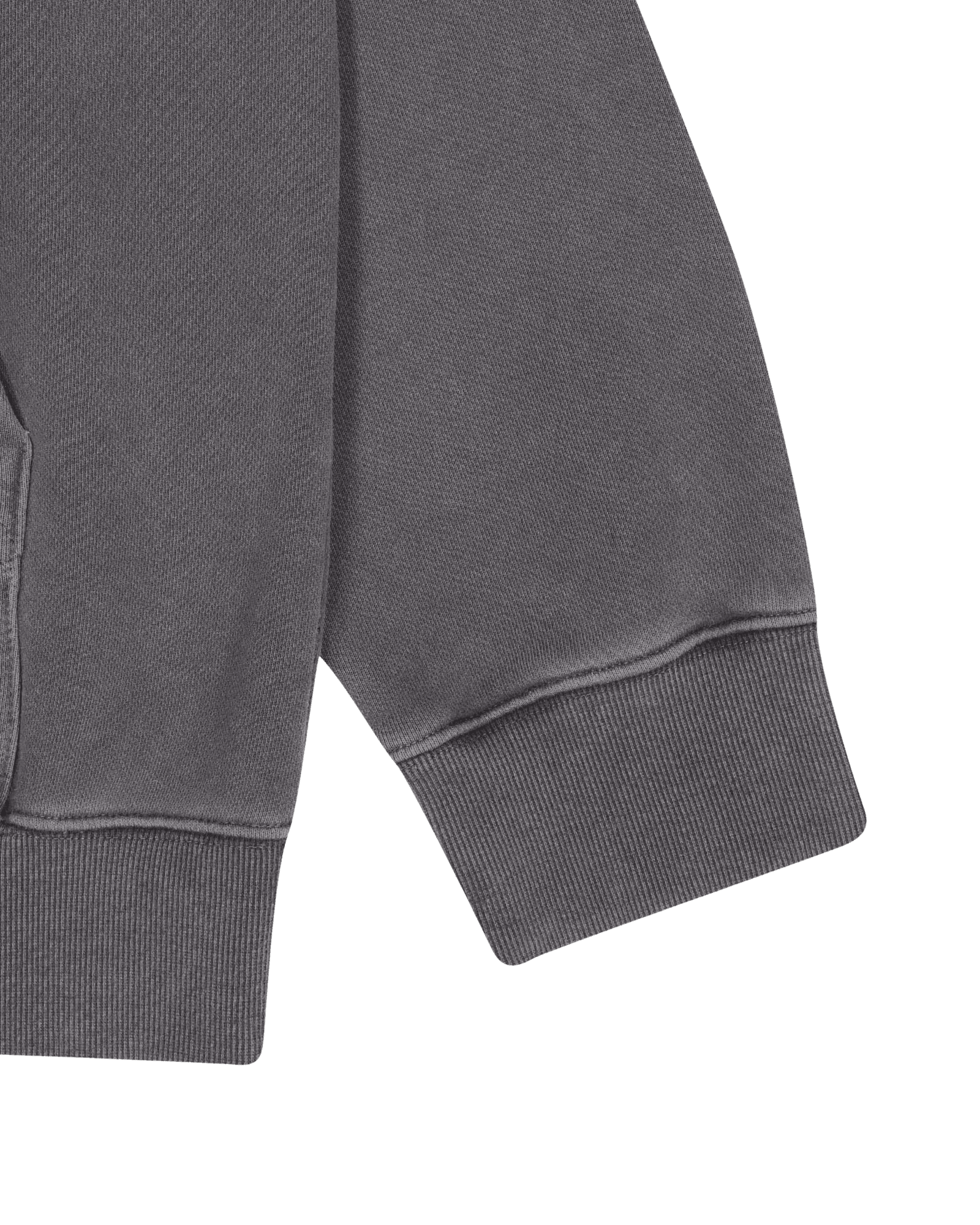 Upcycled Eyelet Hoodie (Grey) — vue 22