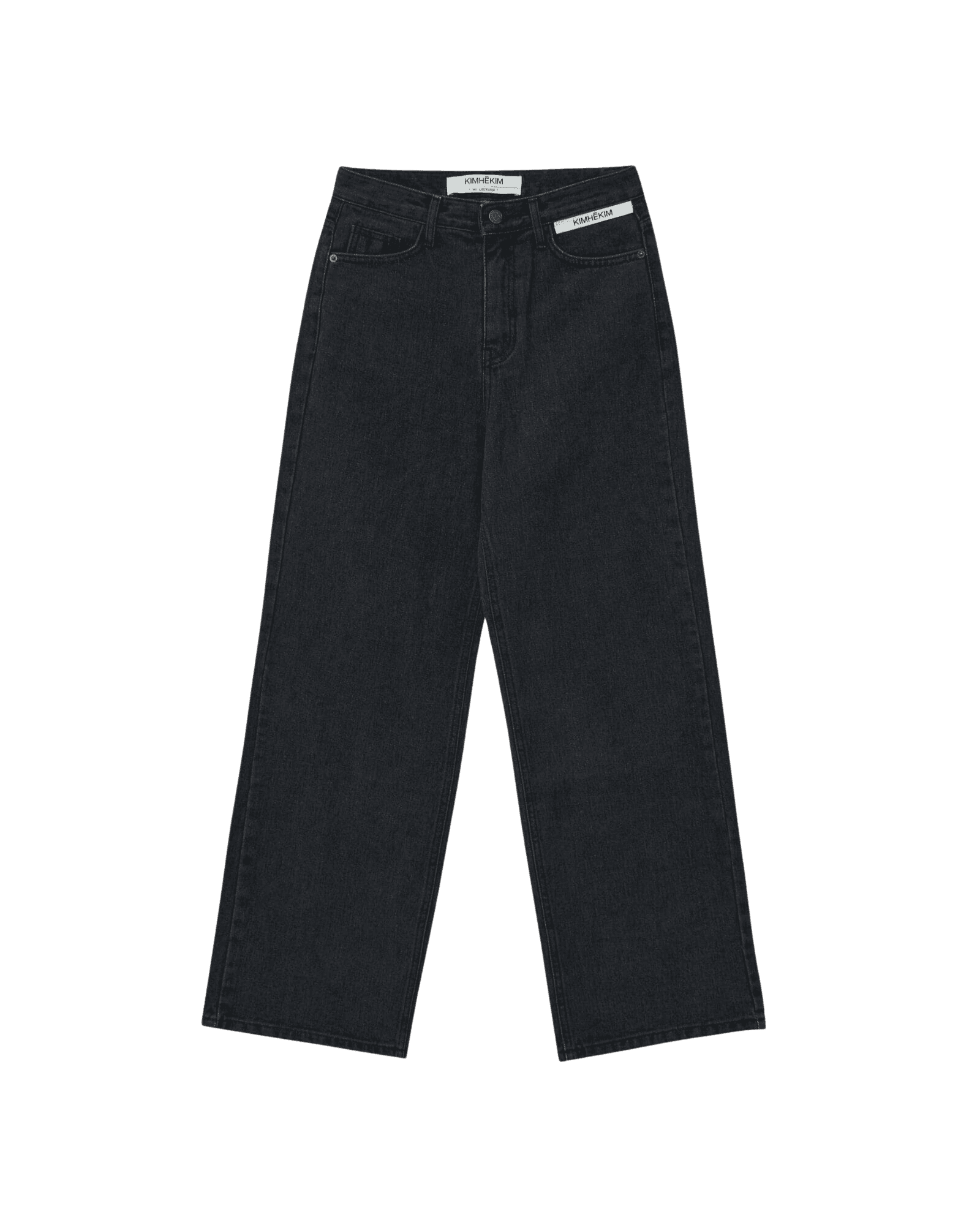Label Wide Denim (Black)