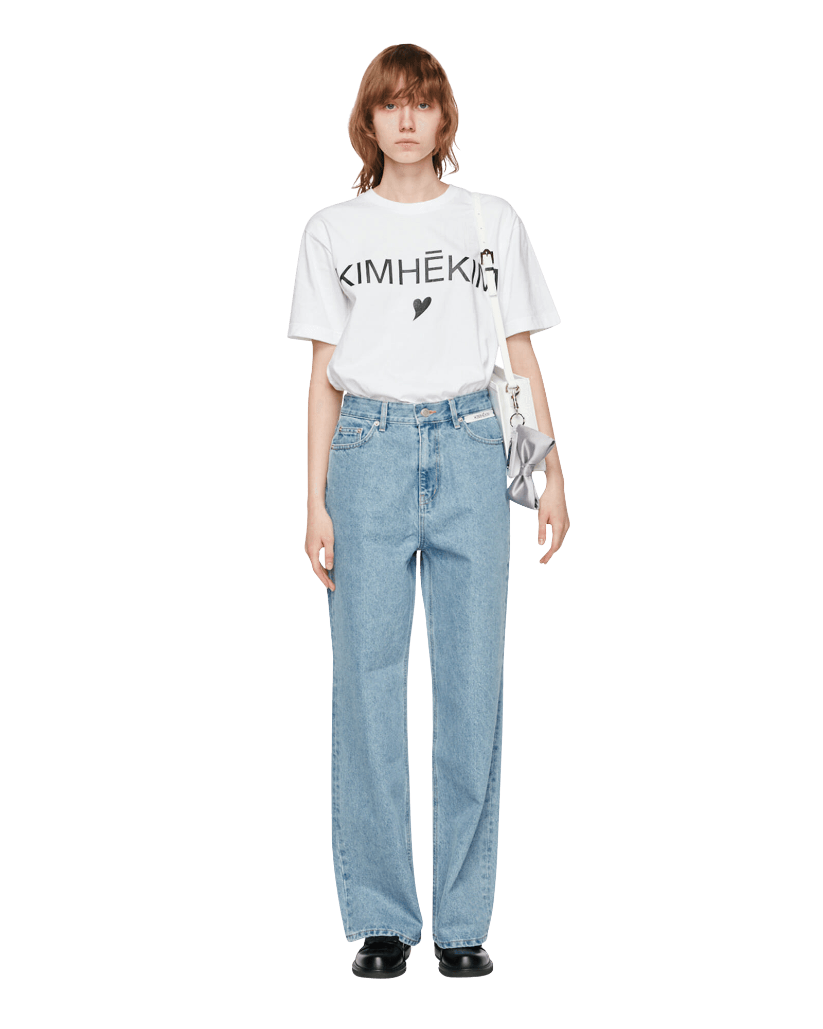 Label Wide Denim (White) — vue 1