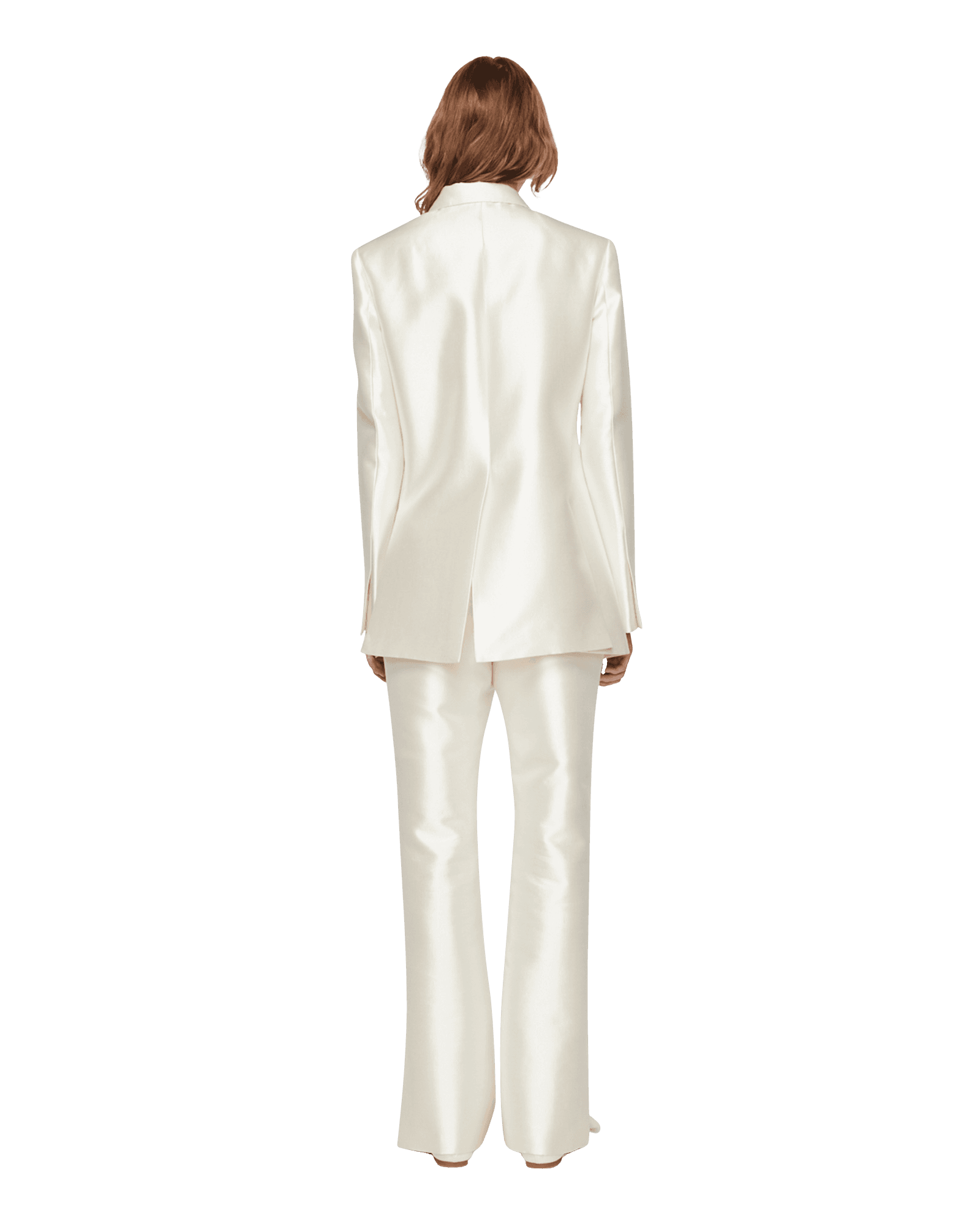 Silk Blend Venus Pants (White) — vue 4