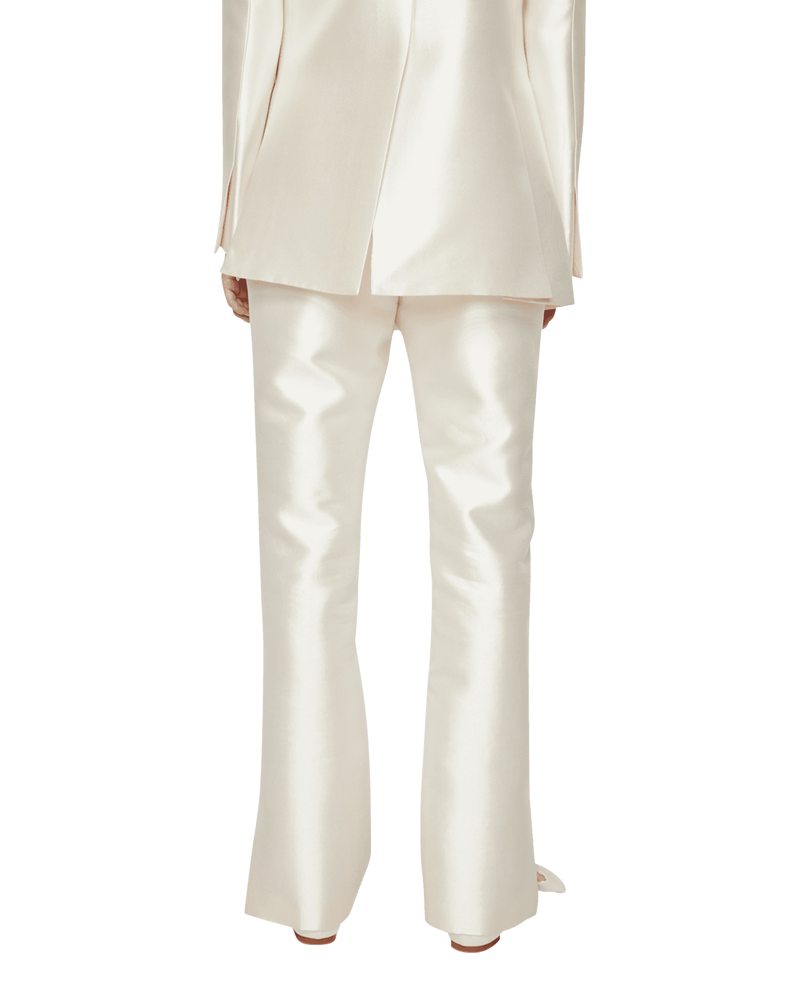 Silk Blend Venus Pants (White) — vue 6