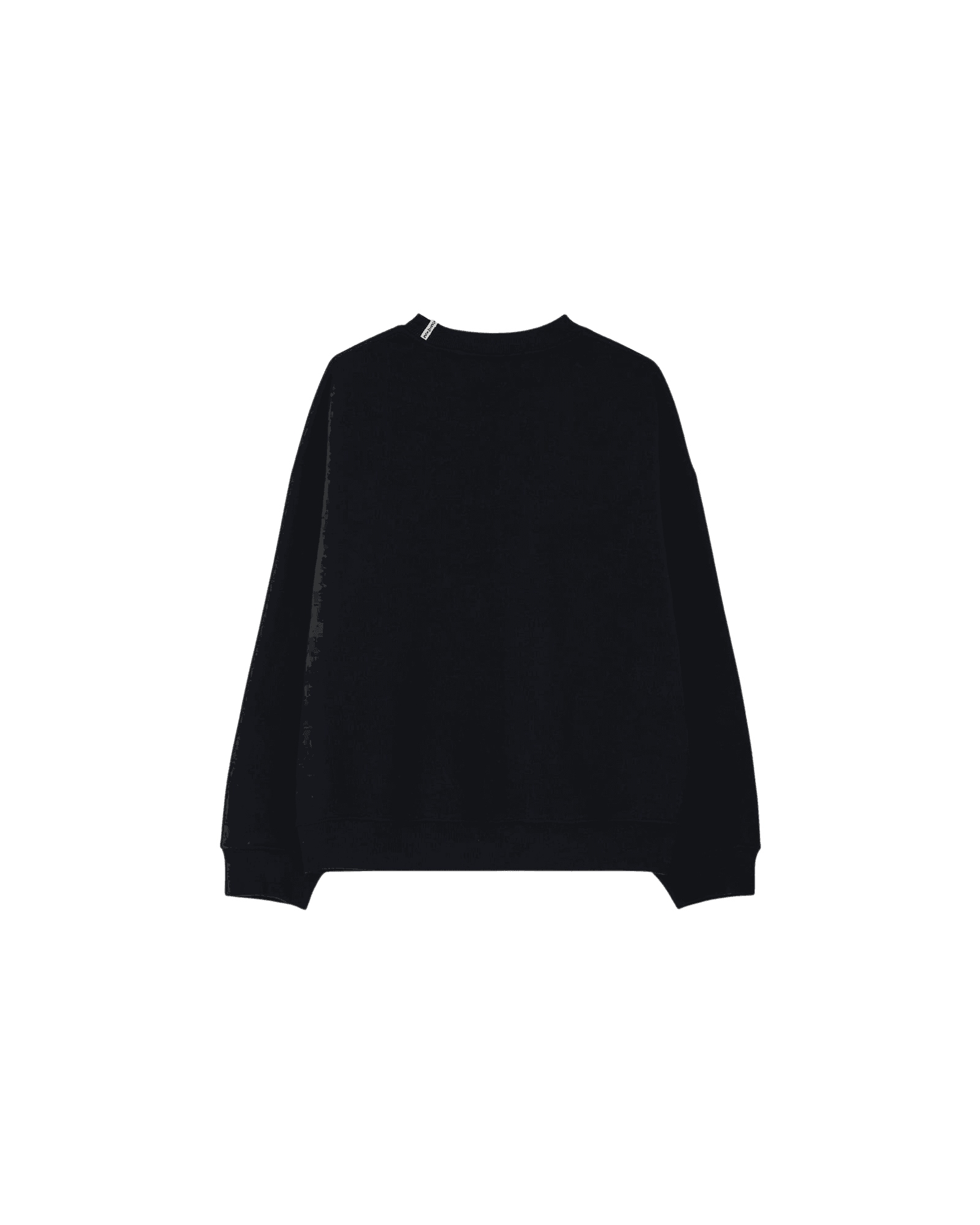 Heart Embroidered Sweatshirt (Black) — vue 12