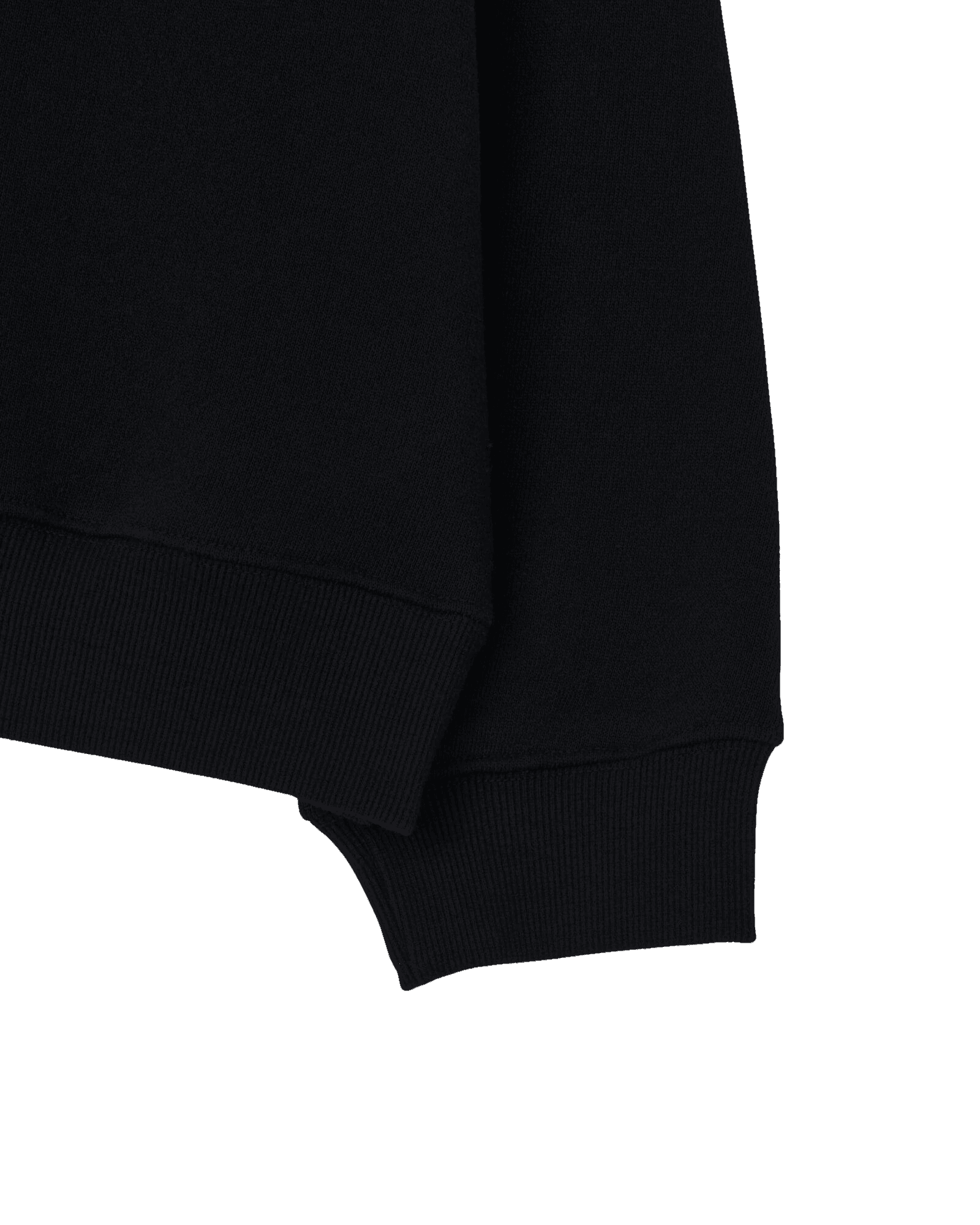 Heart Embroidered Sweatshirt (Black) — vue 14