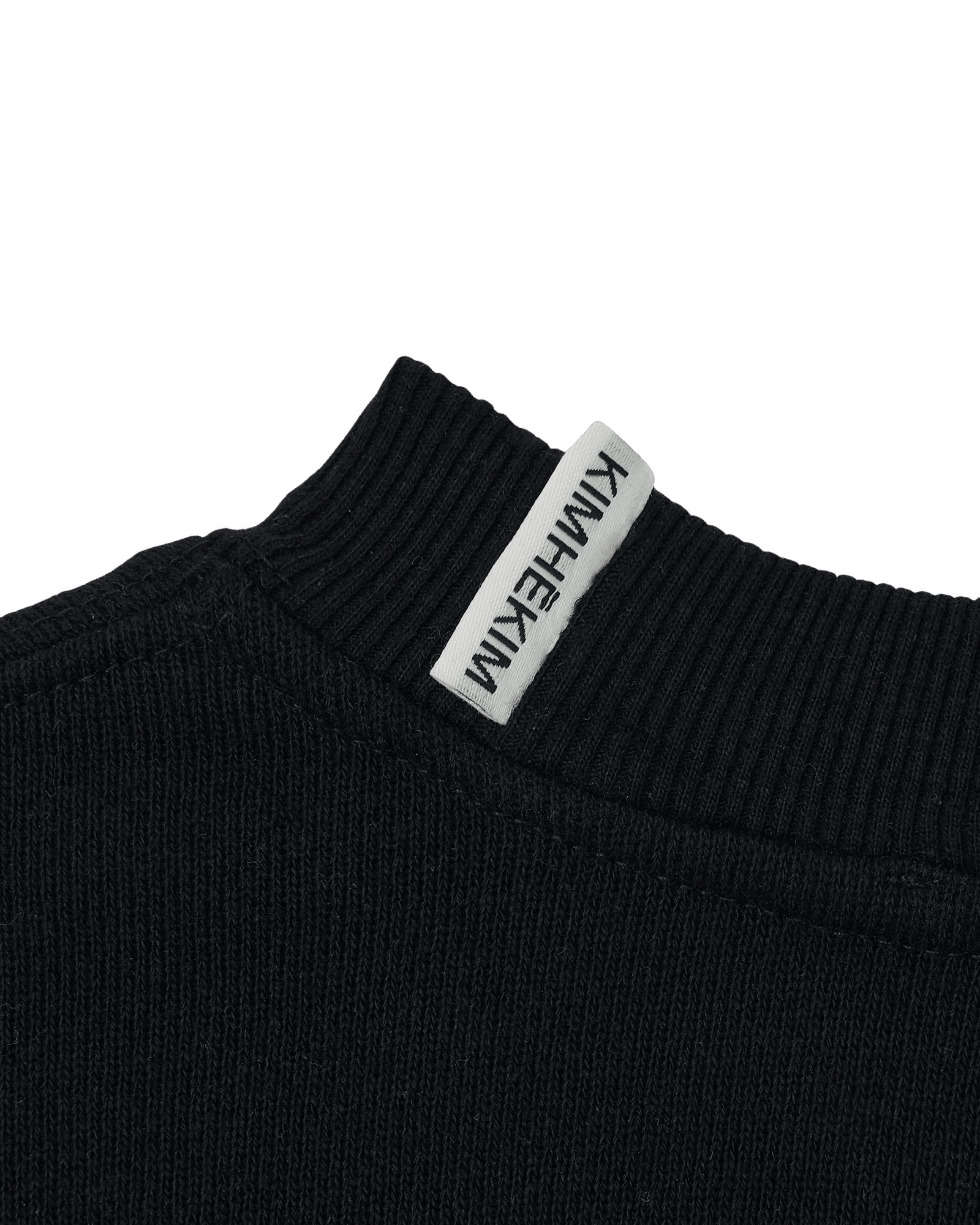 Heart Embroidered Sweatshirt (Black) — vue 15
