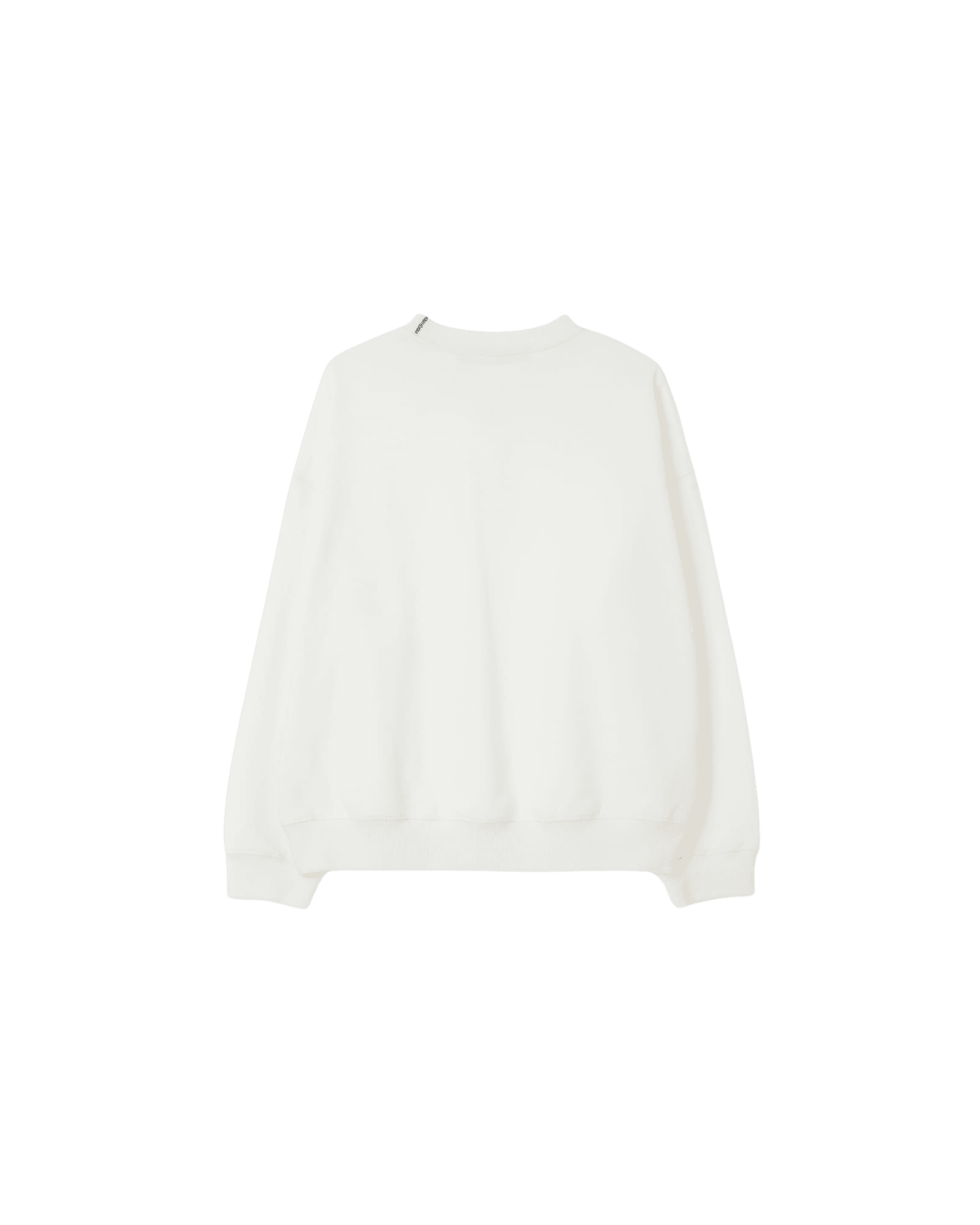 Heart Embroidered Sweatshirt (White) — vue 12