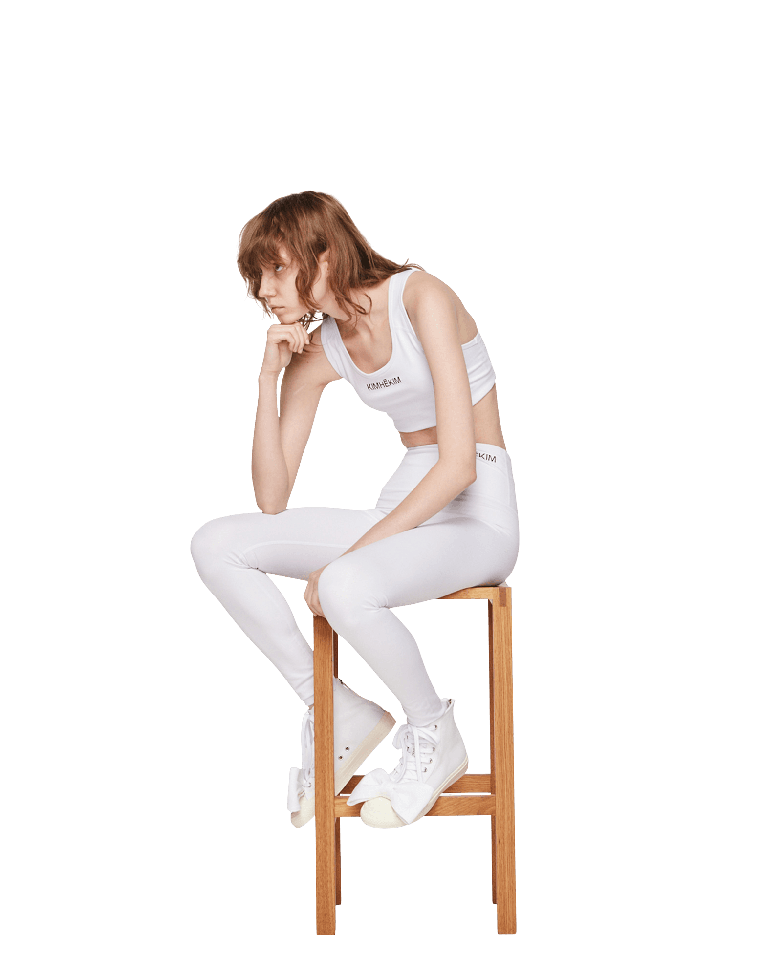 Yoga Leggings (White) — vue 5