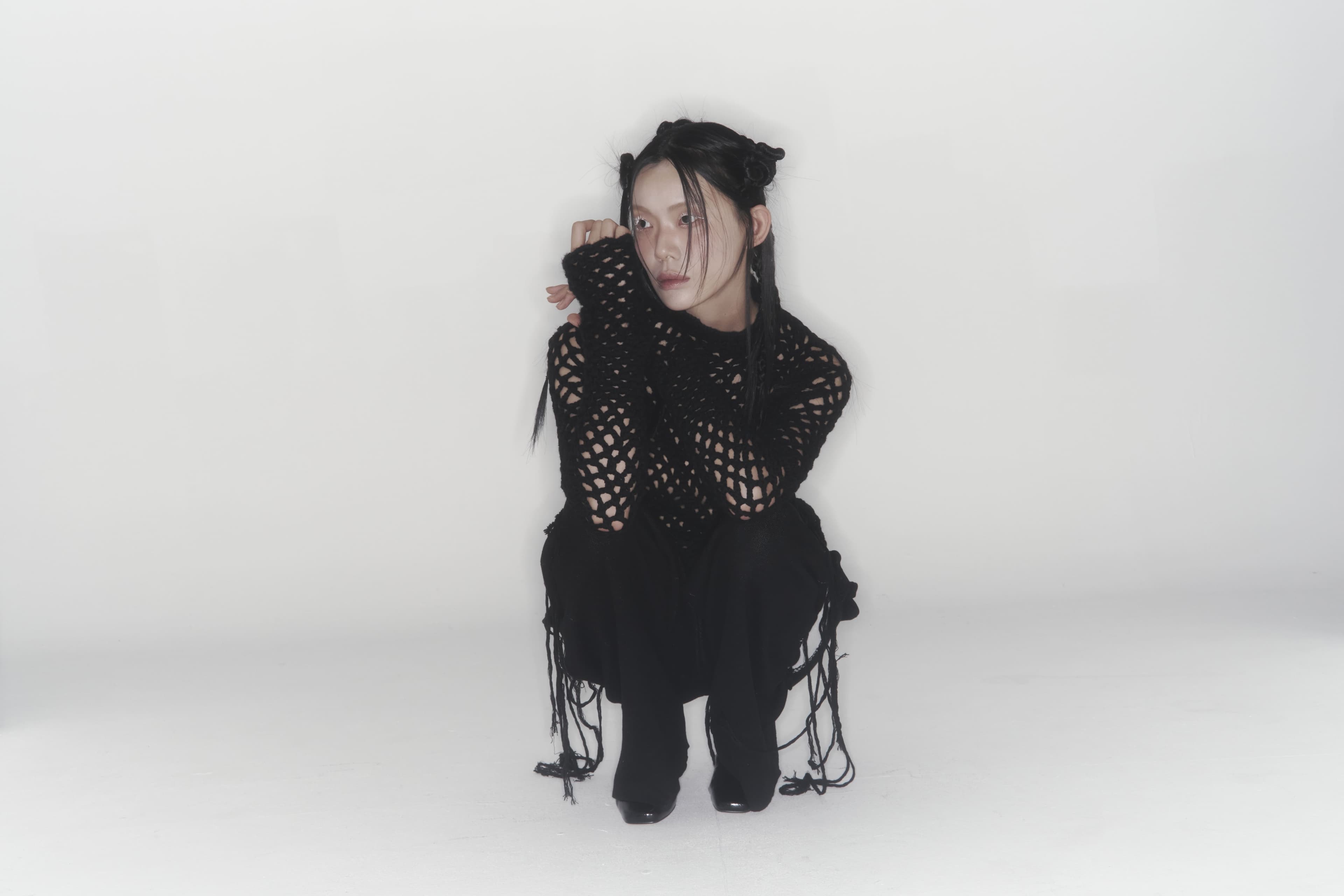 Heart Knit Pants (Black) — vue 13