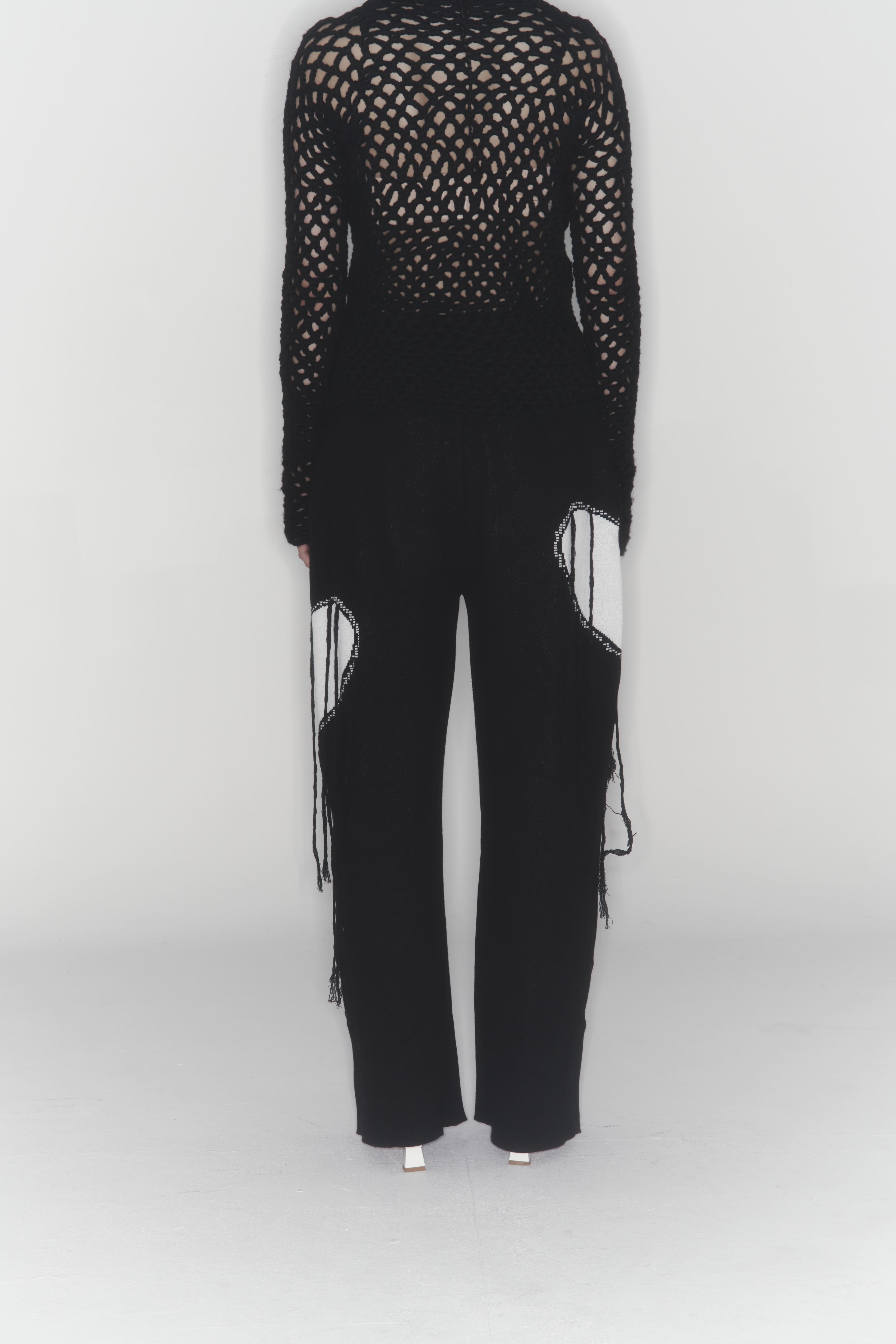 Heart Knit Pants (Black) — vue 18