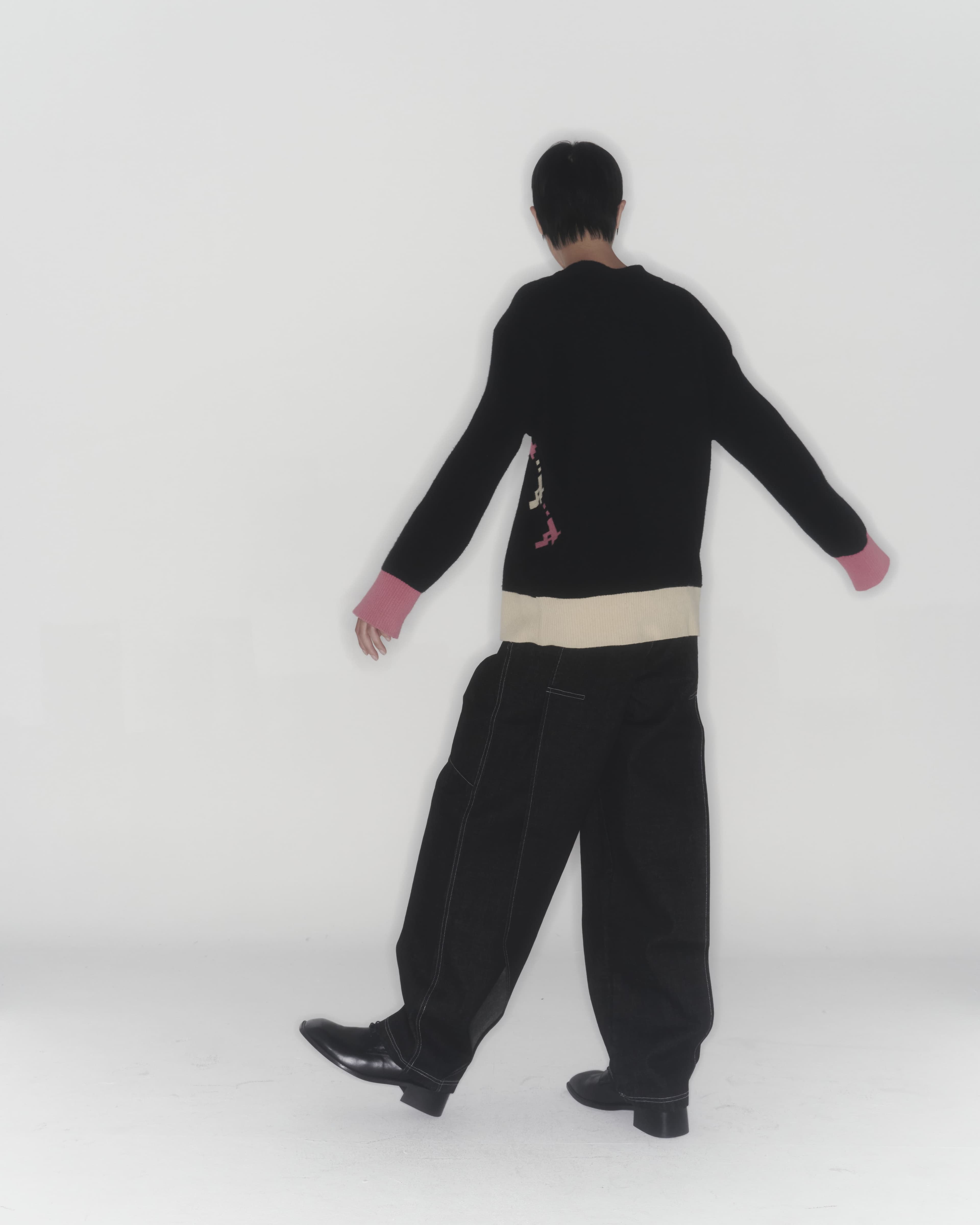 Gun Knit Sweater (Black) — vue 11