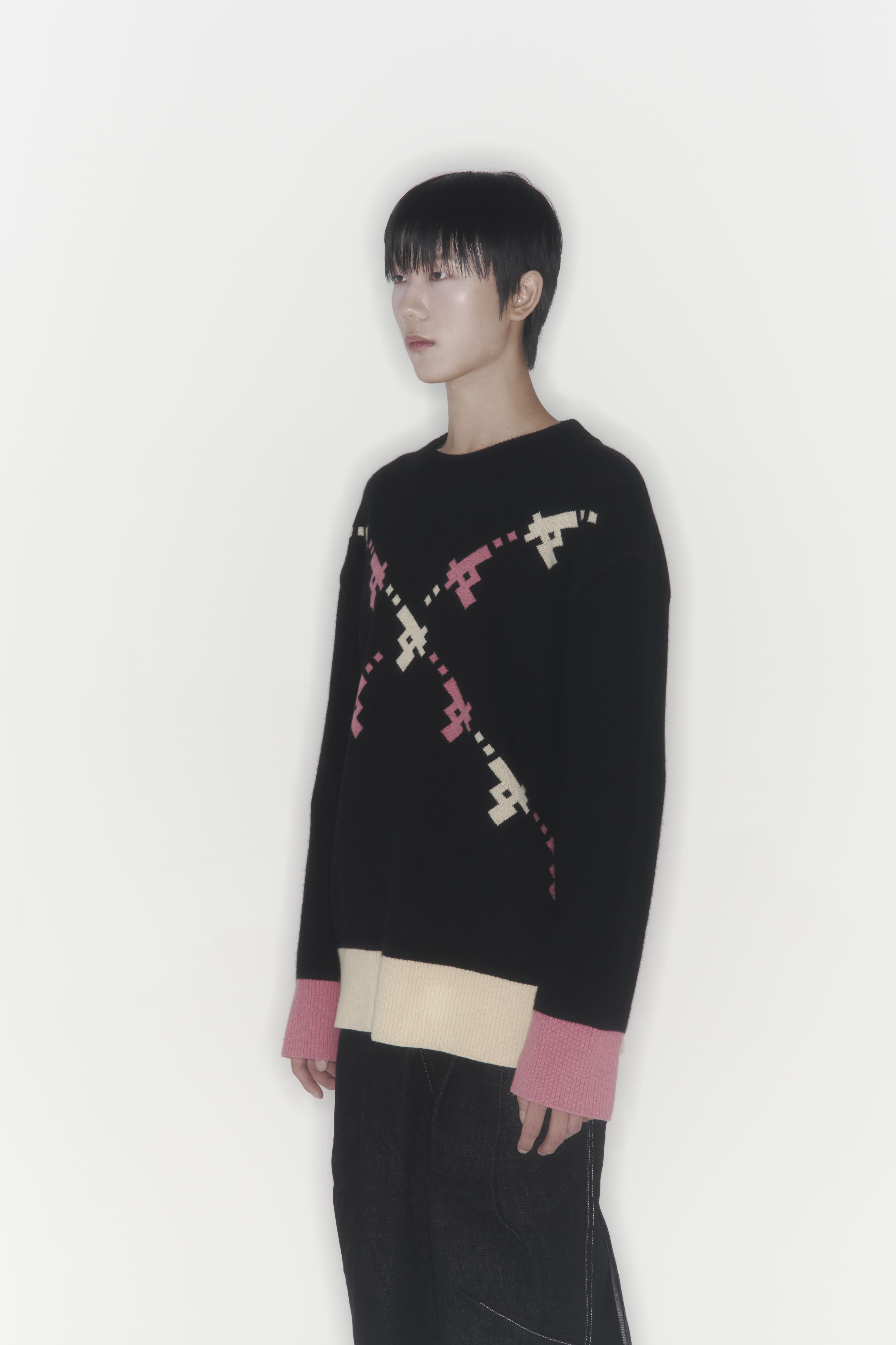 Gun Knit Sweater (Black) — vue 14