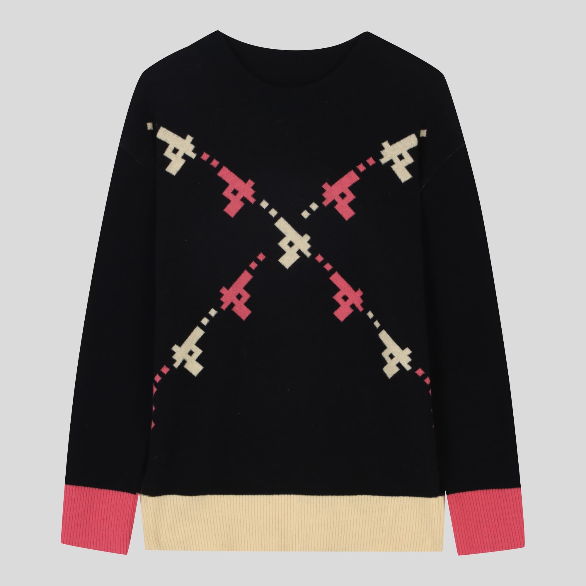 Gun Knit Sweater (Black) — vue 1