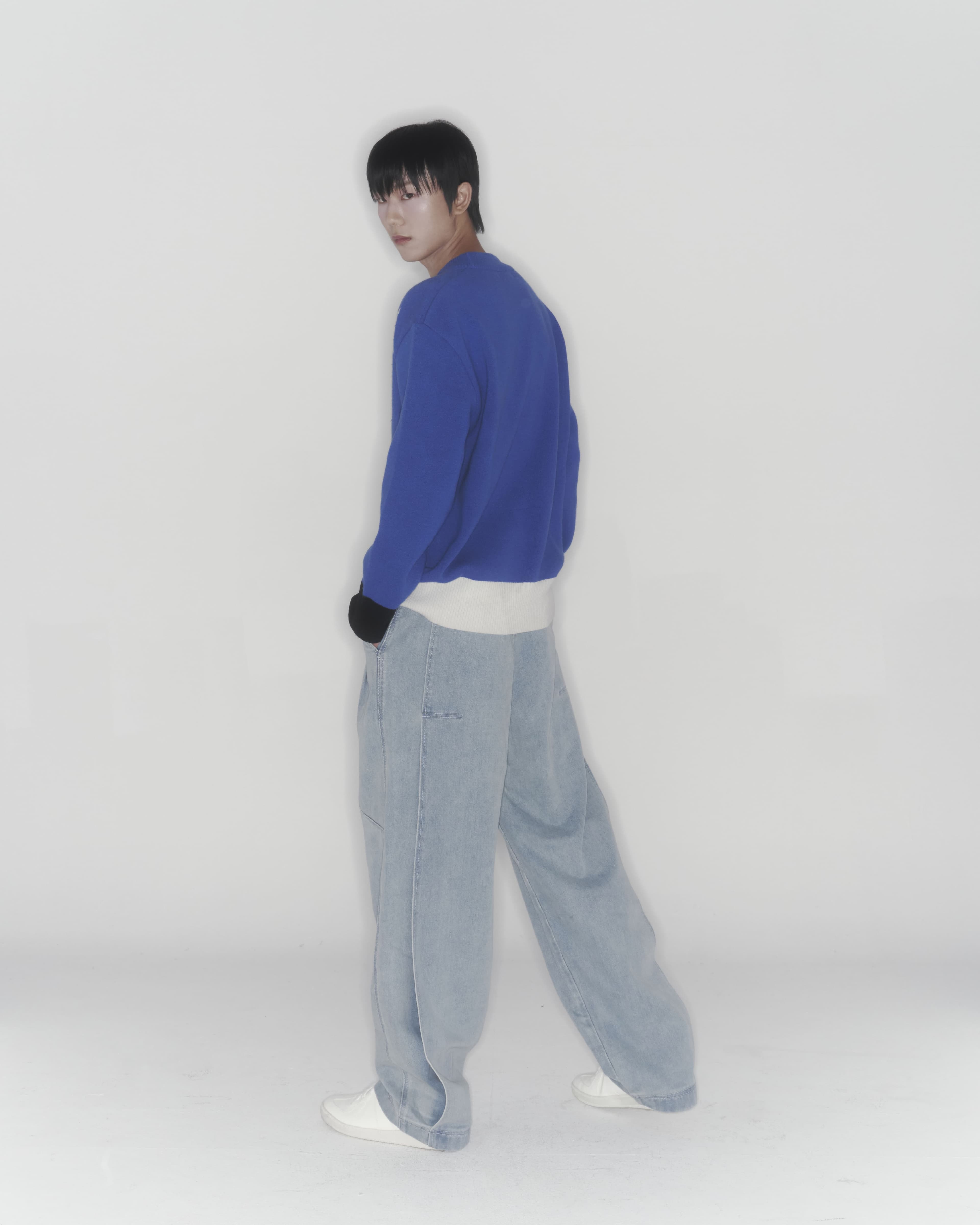Gun Knit Sweater (Blue) — vue 11