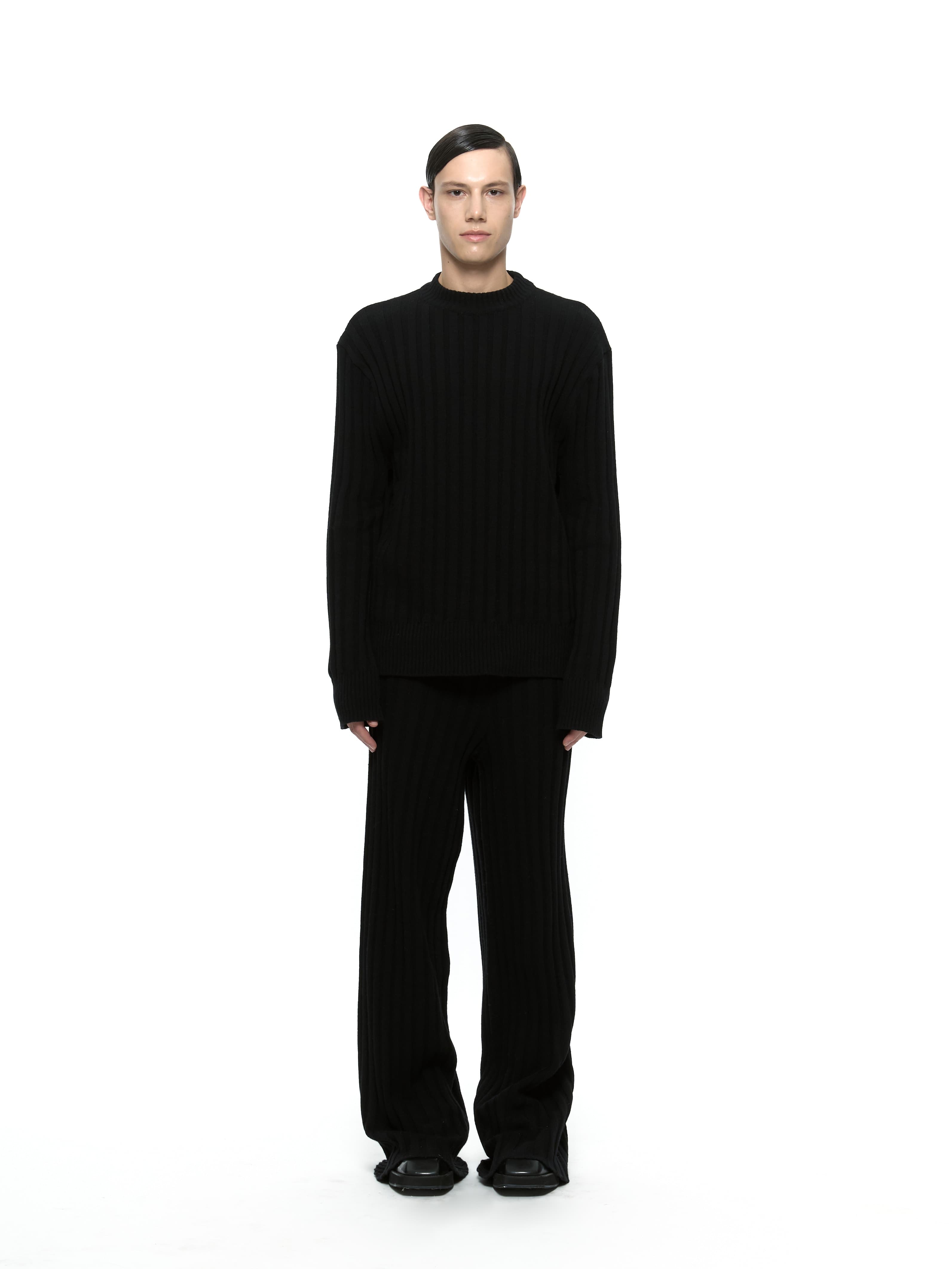 Merino Wool Sweater (Black) — vue 6