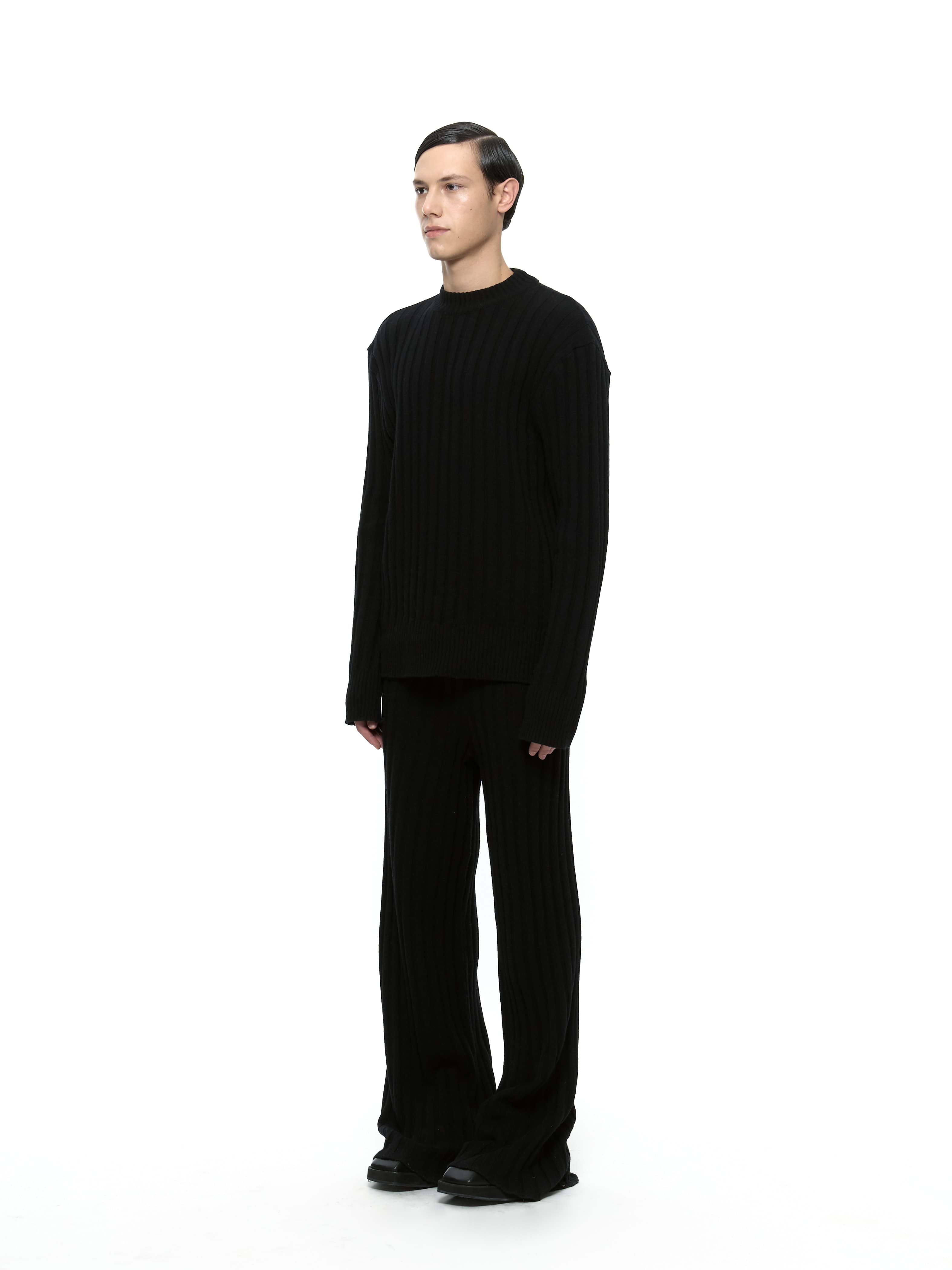 Merino Wool Sweater (Black) — vue 7