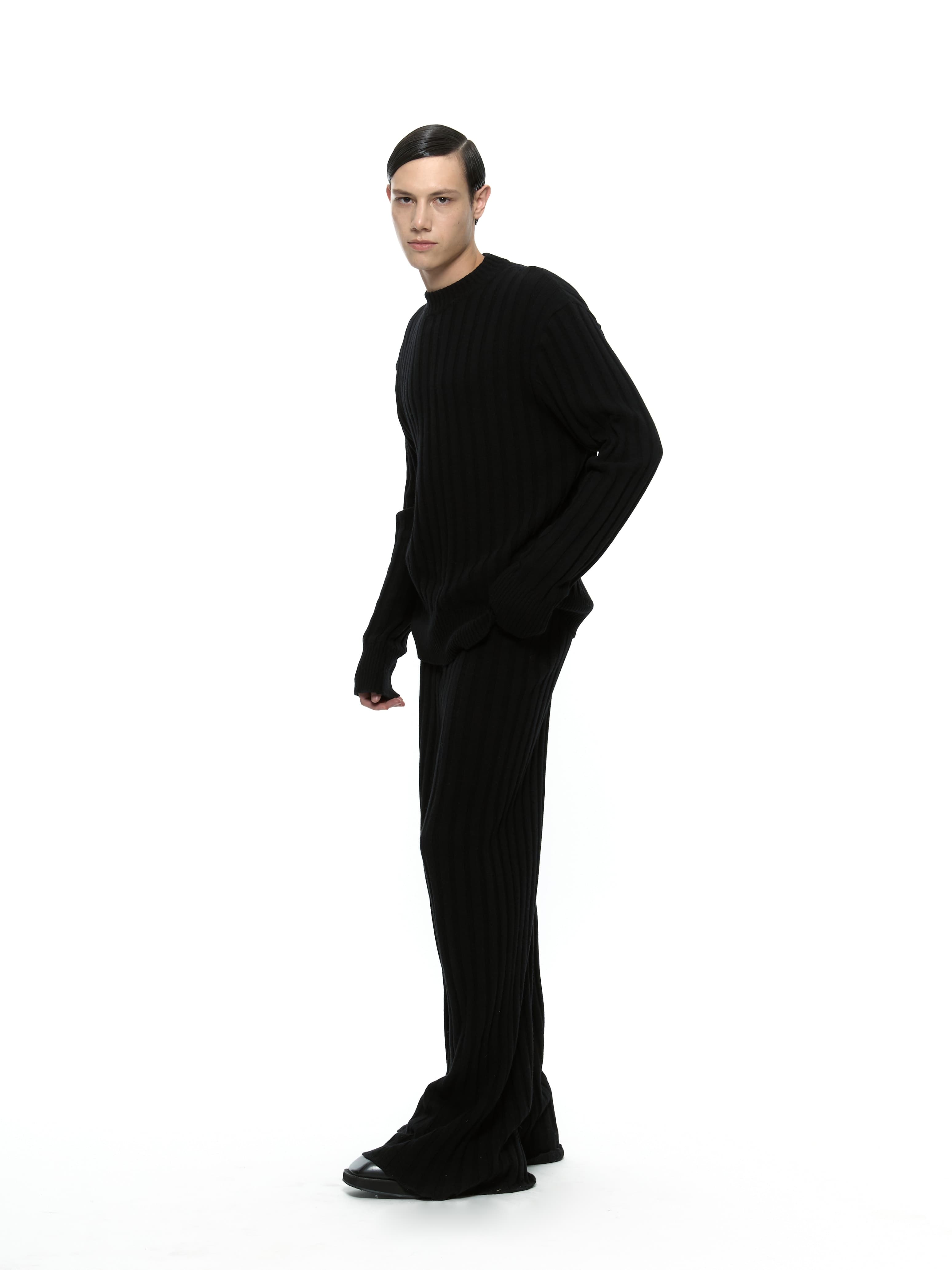 Merino Wool Sweater (Black) — vue 10