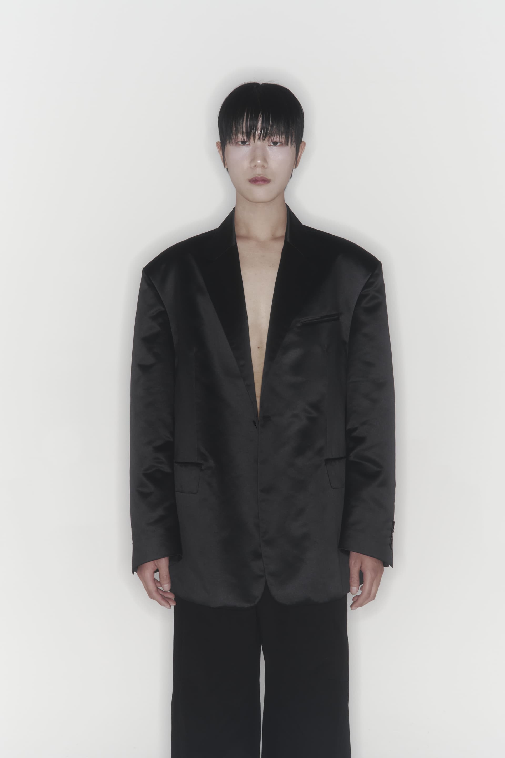Satin Overfit Jacket