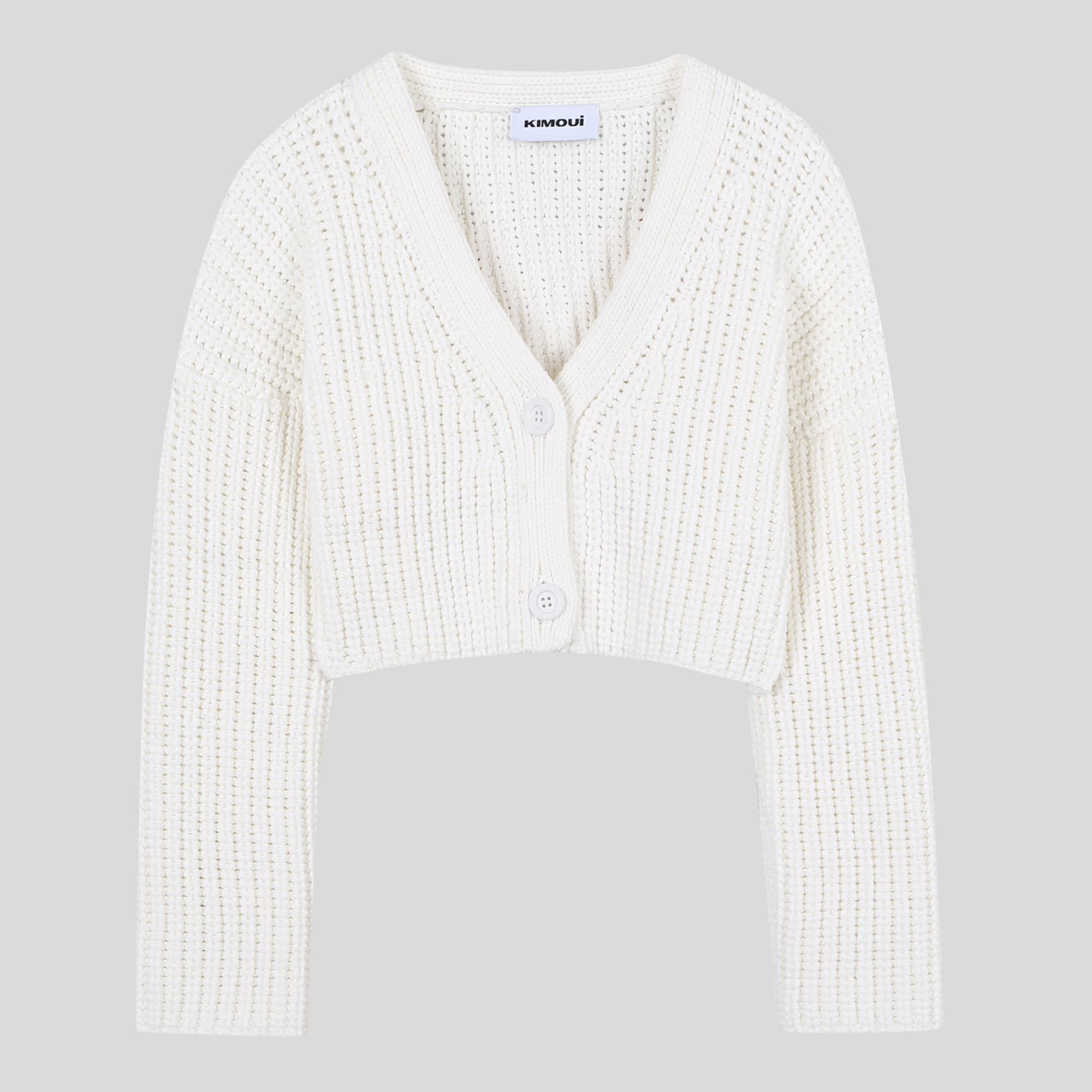 Heart Crop Cardigan (Red) — vue 4
