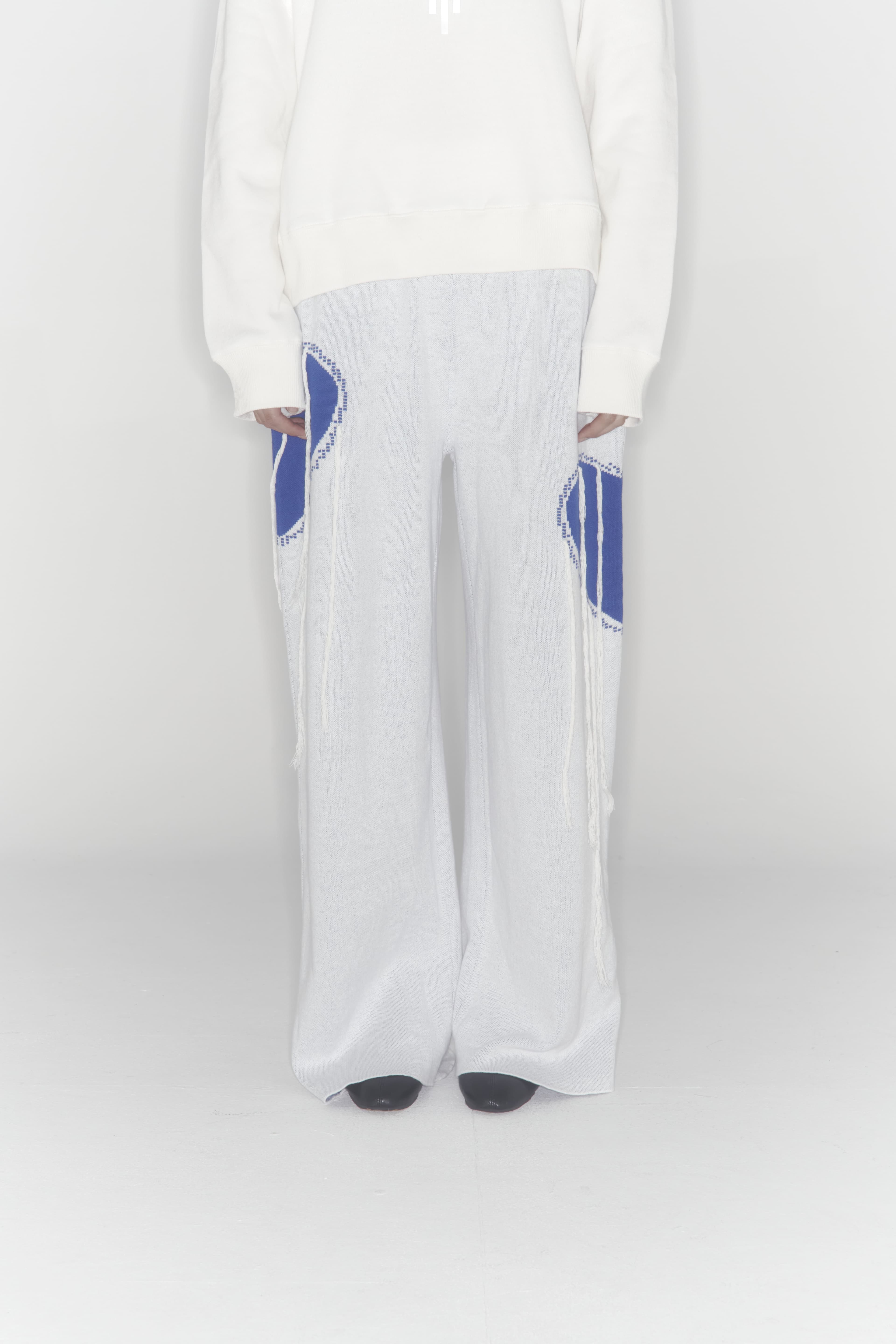 Heart Knit Pants (White) — vue 1