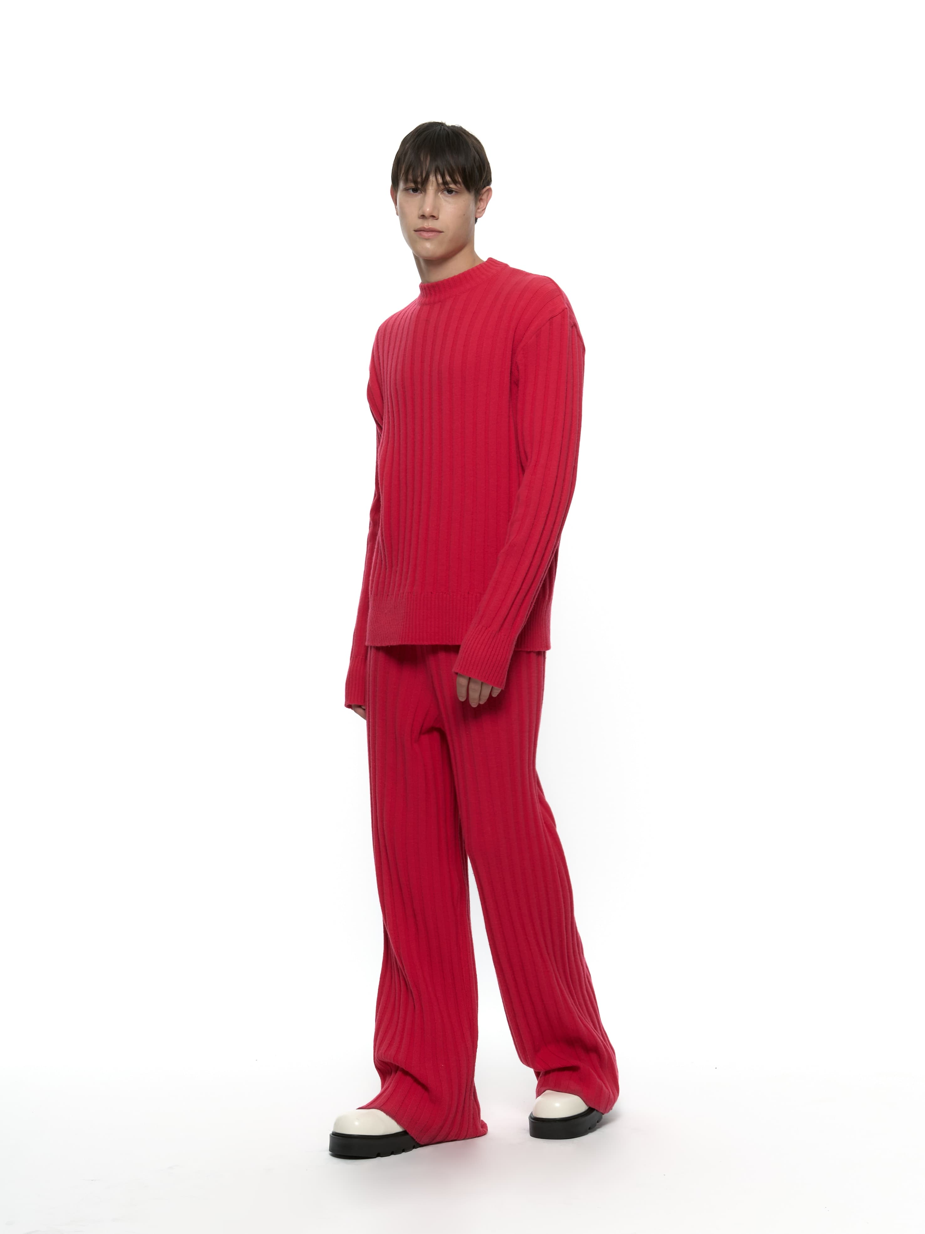 Merino Wool Sweater (Hot Pink) — vue 11
